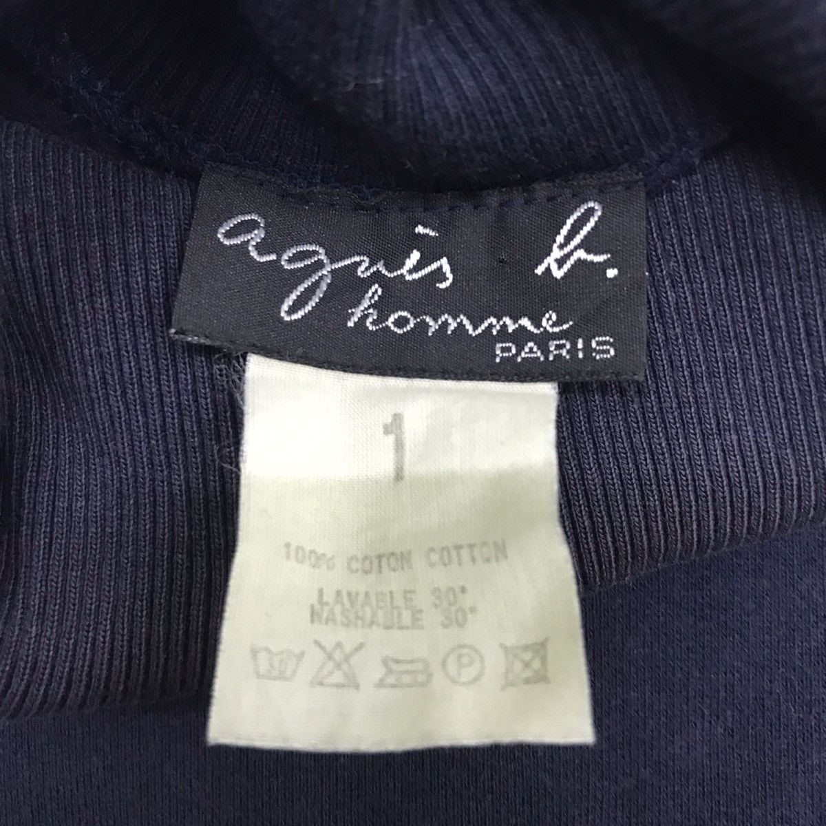 Designer × Japanese Brand × agnes b. Agnes B Sweatshirt Turtle Neck Size US L / EU 52-54 / 3 - 3 Thumbnail