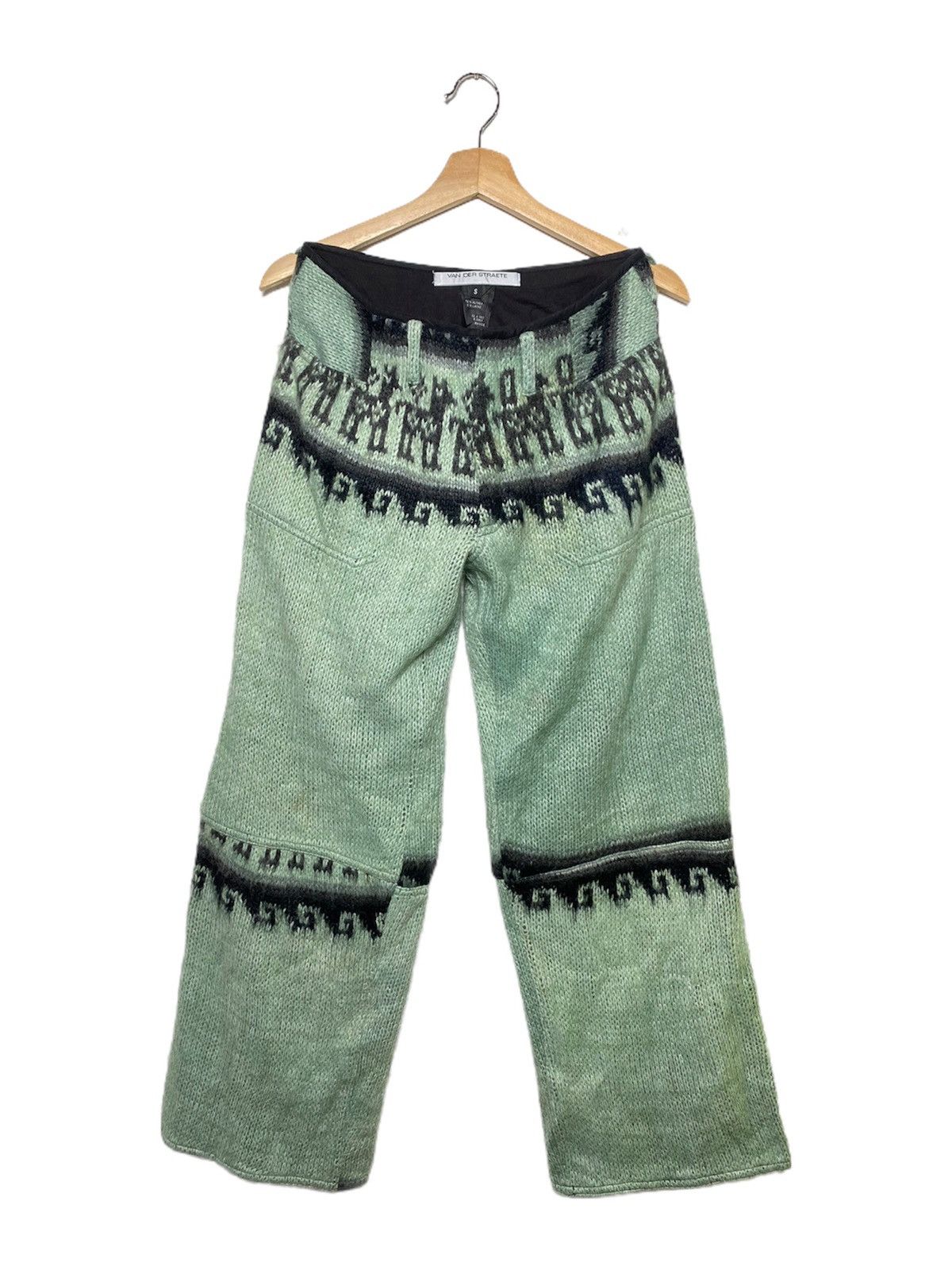 Japanese Brand × Vintage Van Der Straete Knit Printed Fleece Pants / KapitalVisvim Size US 30 / EU 46 - 1 Thumbnail