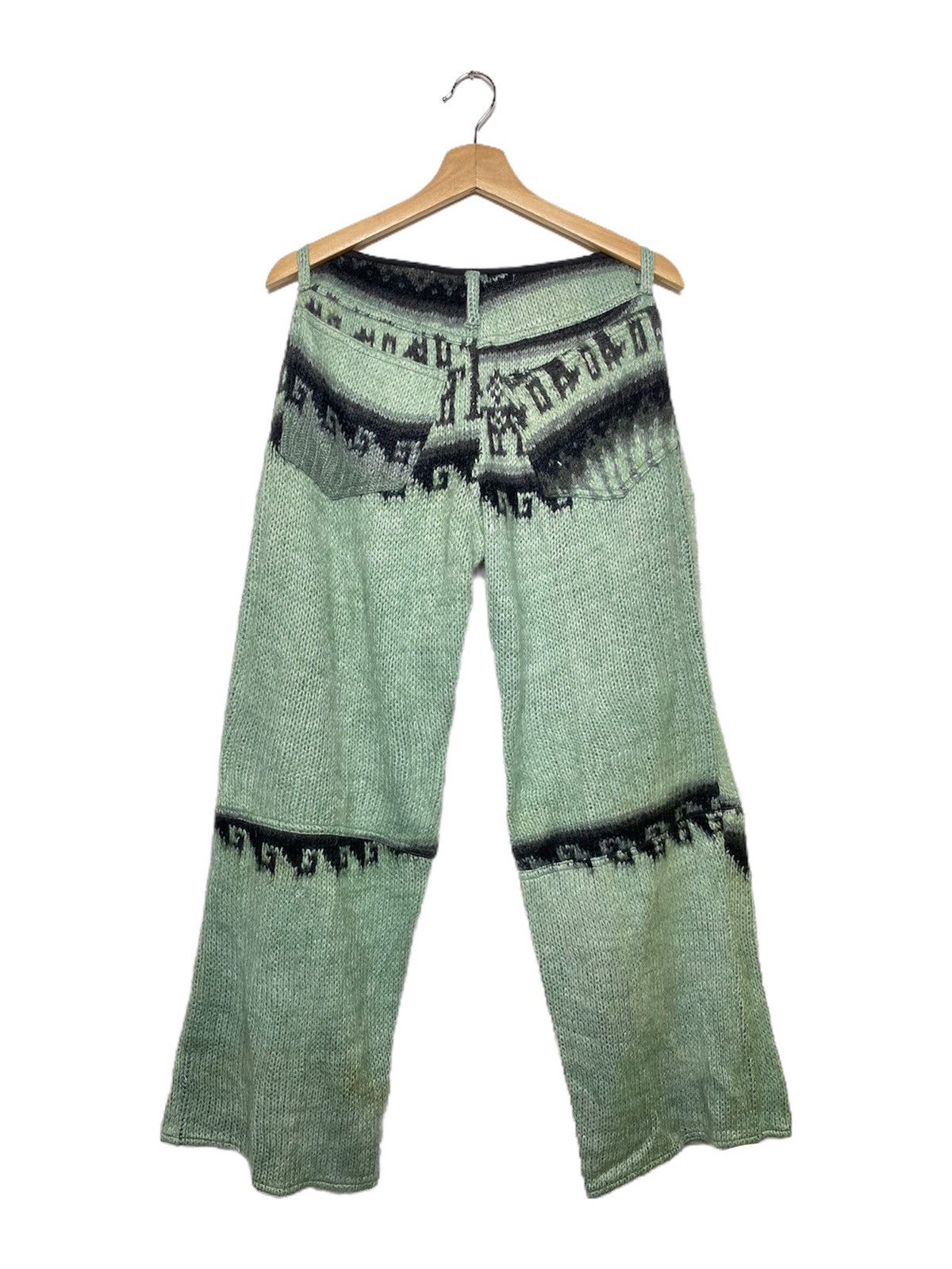 Japanese Brand × Vintage Van Der Straete Knit Printed Fleece Pants / KapitalVisvim Size US 30 / EU 46 - 2 Thumbnail
