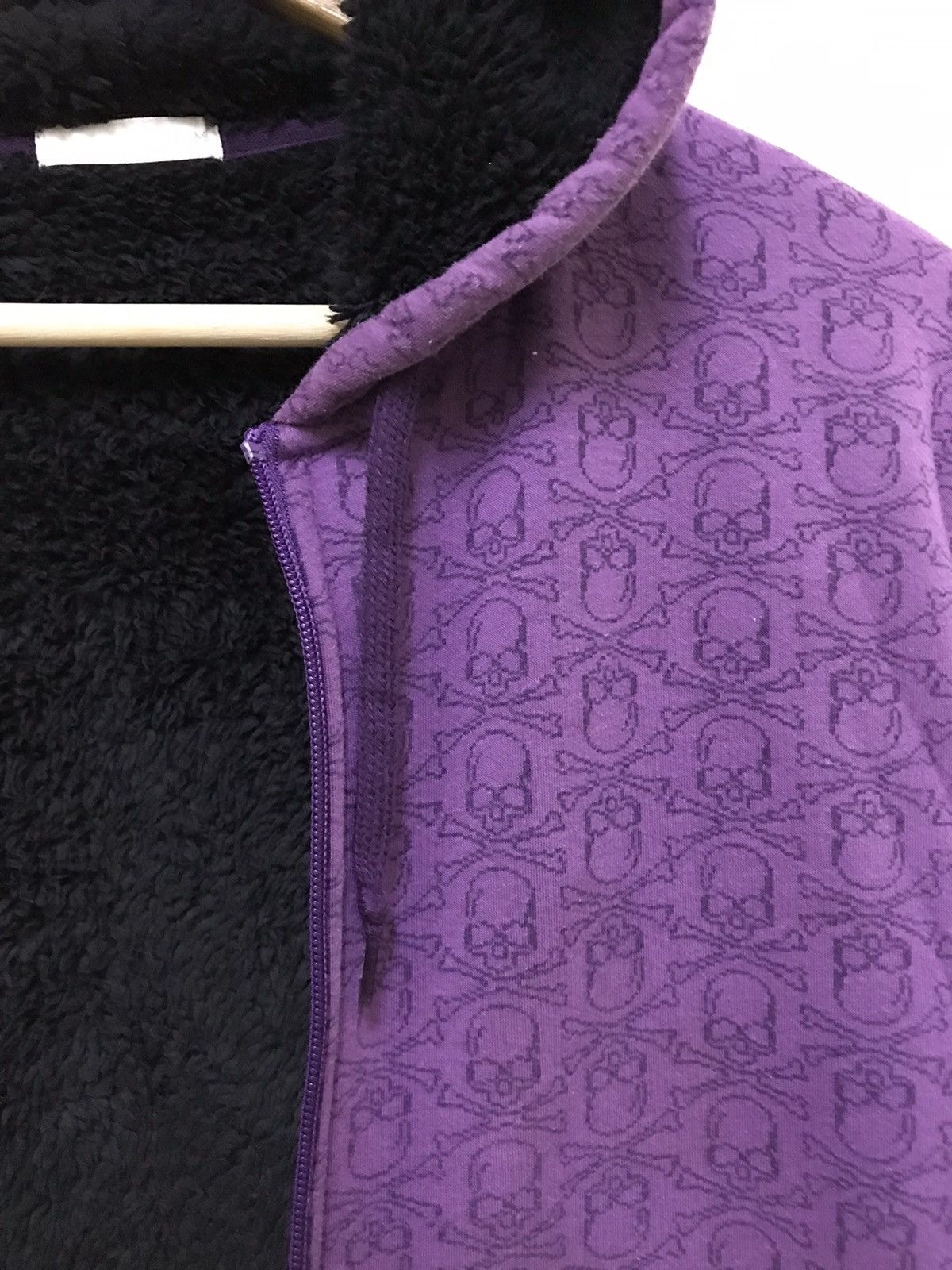Vintage Vintage Japanese Brand Skulls Full Print Hoodie Fleece Linin Size US M / EU 48-50 / 2 - 6 Thumbnail