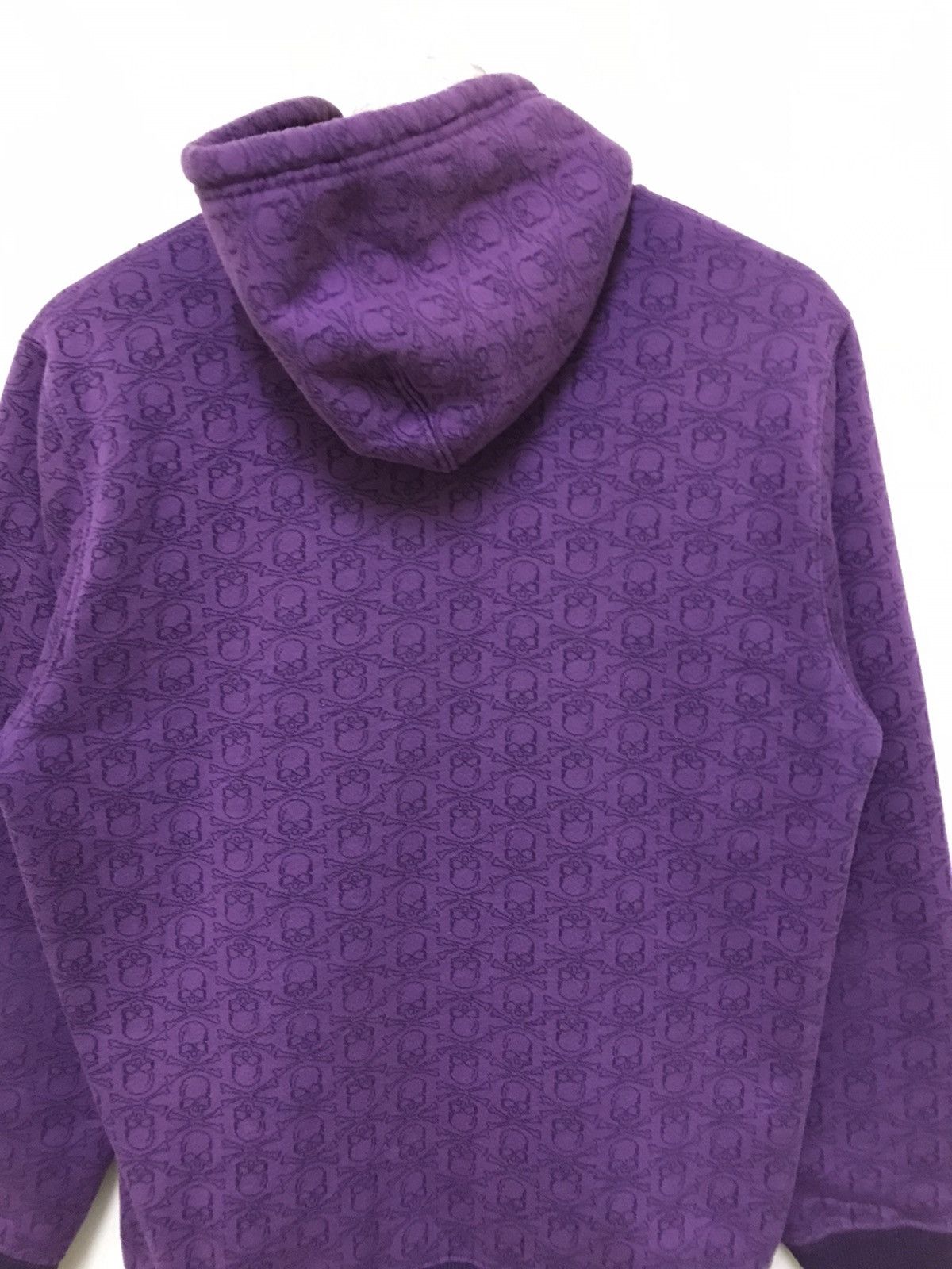 Vintage Vintage Japanese Brand Skulls Full Print Hoodie Fleece Linin Size US M / EU 48-50 / 2 - 9 Thumbnail