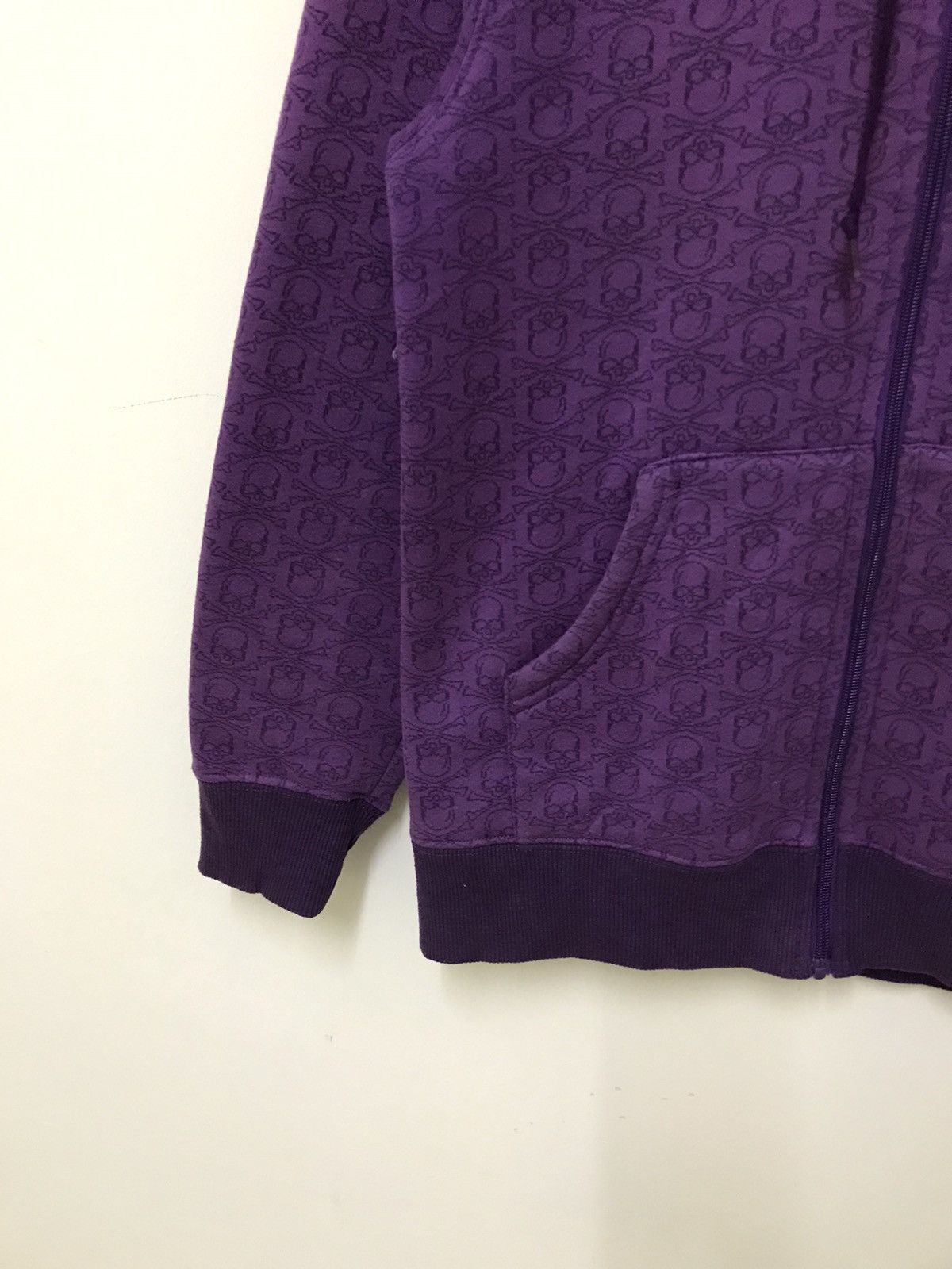 Vintage Vintage Japanese Brand Skulls Full Print Hoodie Fleece Linin Size US M / EU 48-50 / 2 - 8 Thumbnail