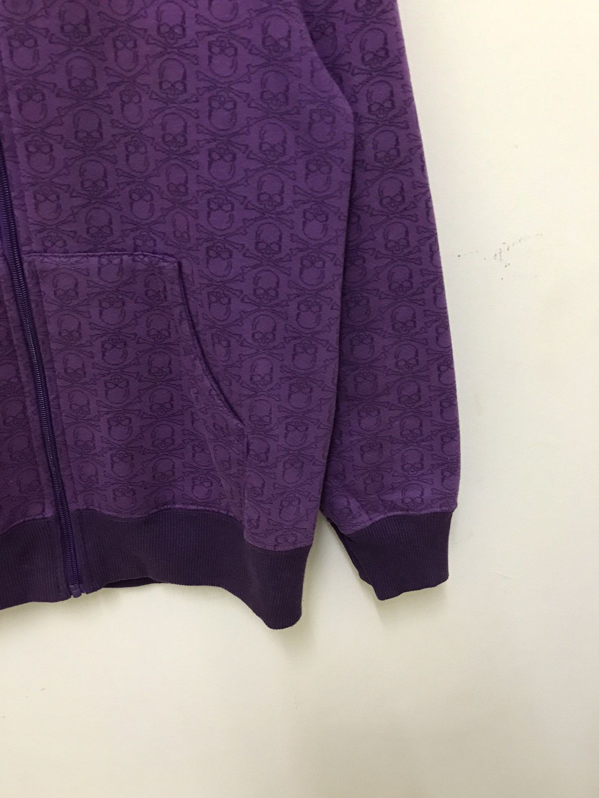 Vintage Vintage Japanese Brand Skulls Full Print Hoodie Fleece Linin Size US M / EU 48-50 / 2 - 7 Thumbnail