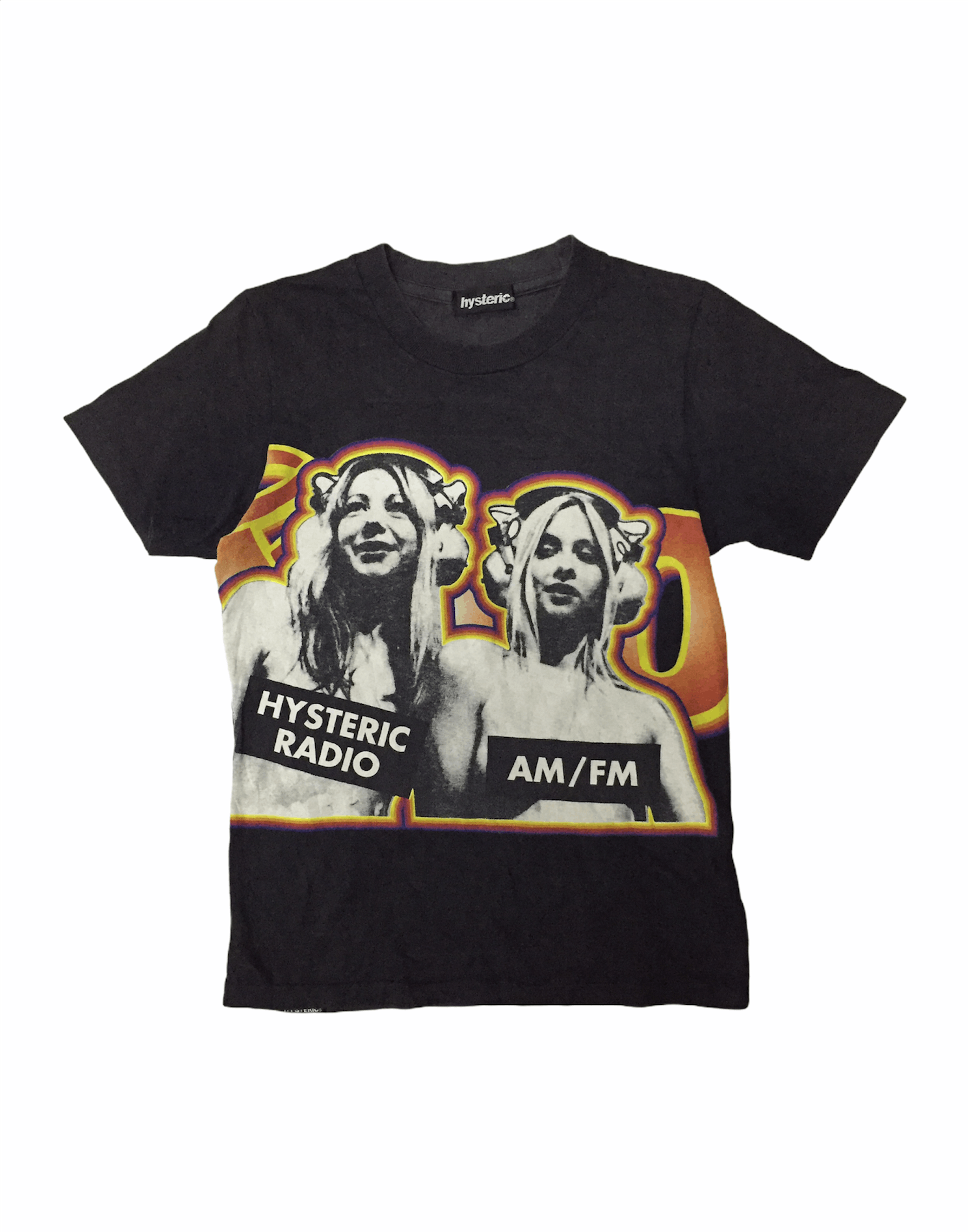 image of Hysteric Glamour 2001 Hysteric Naked Dj Radio Tee in Black, Women's (Size Small)