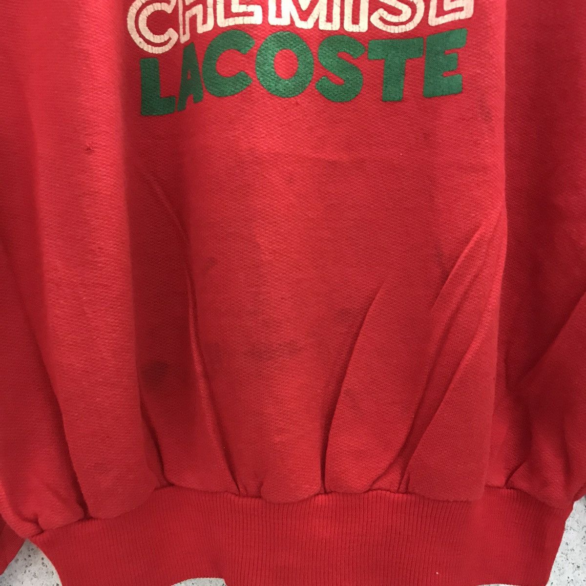 Lacoste × Vintage Vintage 80s Lacoste Sweatshirt Size US L / EU 52-54 / 3 - 3 Thumbnail