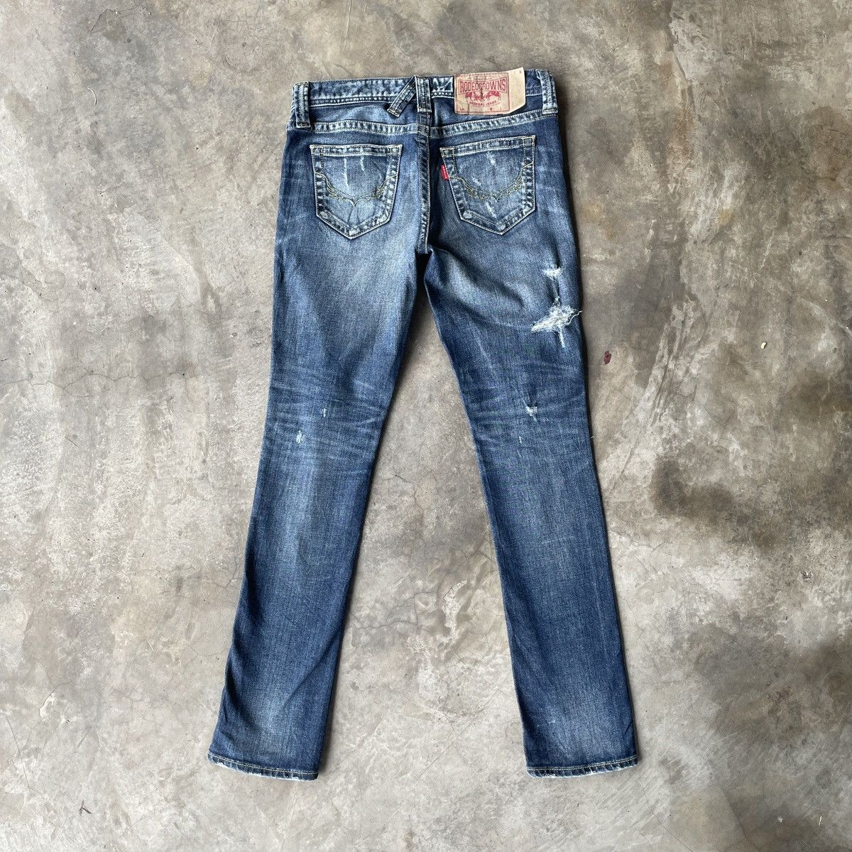 Japanese Brand Vintage Rodeo Crowns Distressed Denim Jeans Pants THRASHED Size US 29 - 14 Thumbnail