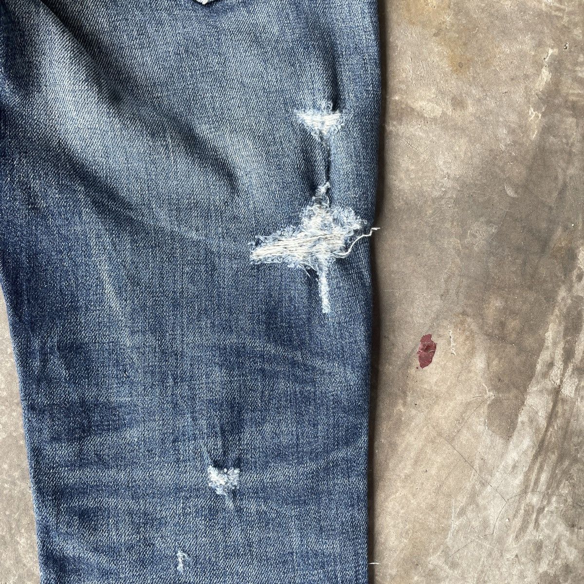 Japanese Brand Vintage Rodeo Crowns Distressed Denim Jeans Pants THRASHED Size US 29 - 11 Thumbnail