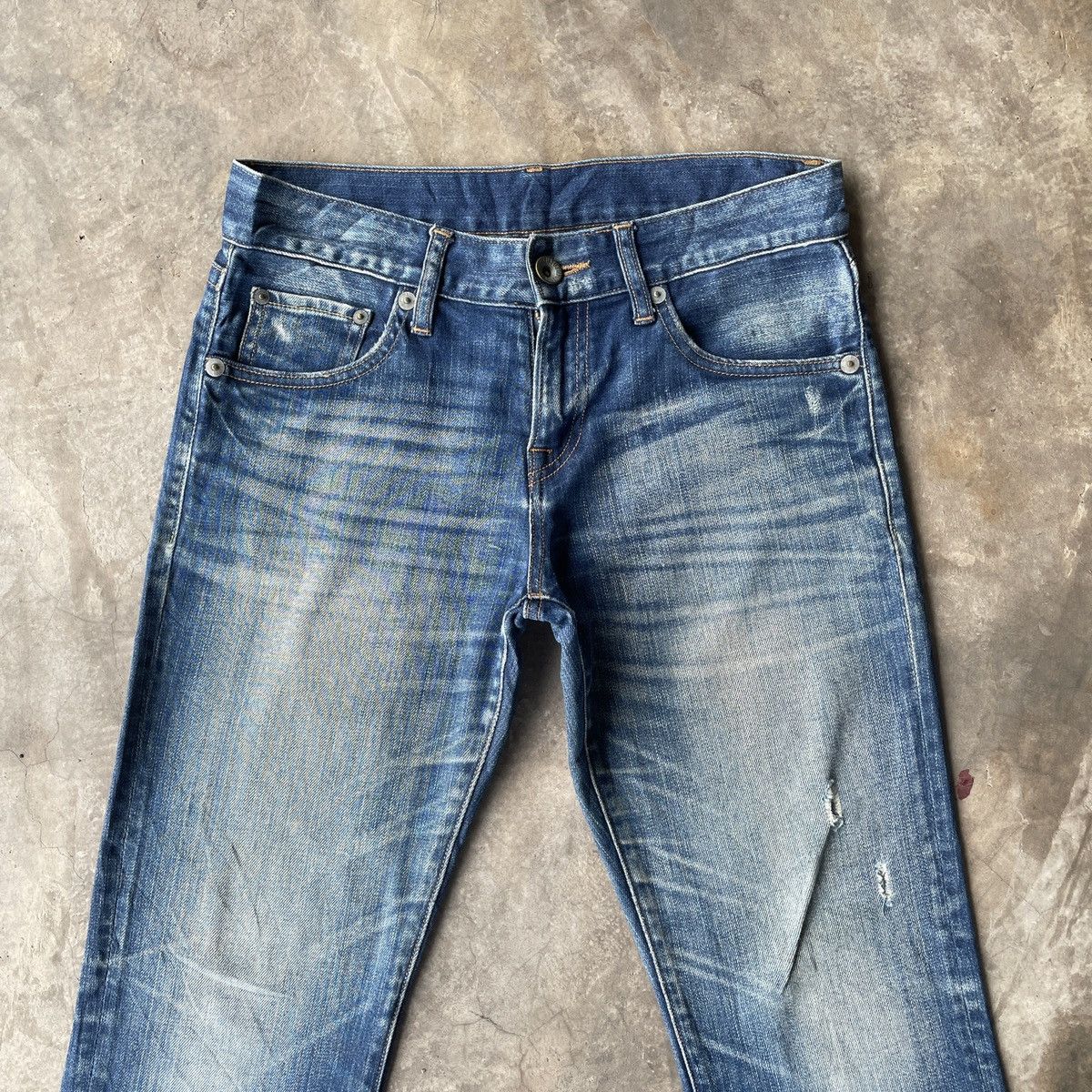 Japanese Brand Flash Steal‼️Vintage Japanese Faded Denim Jeans Pants W30x26 Size US 30 / EU 46 - 3 Thumbnail