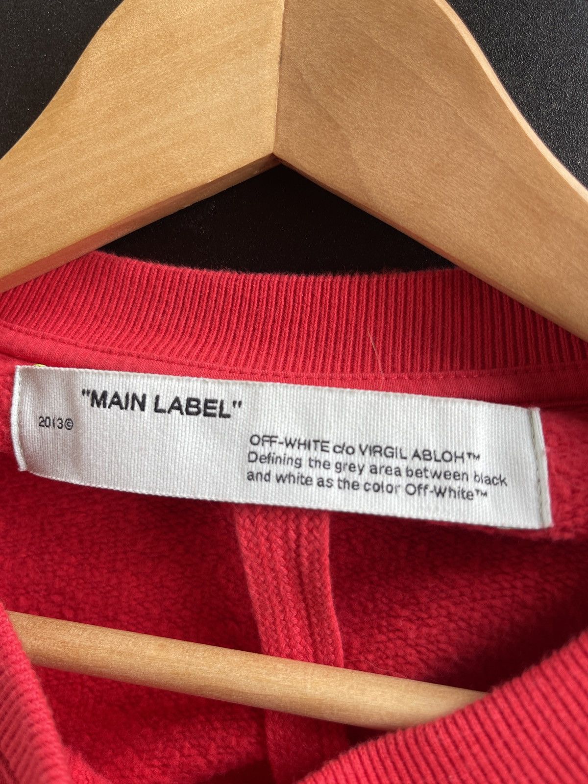 Off-White Off White Red & Silver Crewneck Size US L / EU 52-54 / 3 - 3 Thumbnail