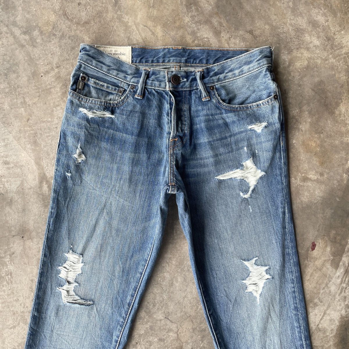 Abercrombie & Fitch Vintage Abercrombie&Fitch Distressed Denim Jeans Pants W30 Size US 30 / EU 46 - 3 Thumbnail