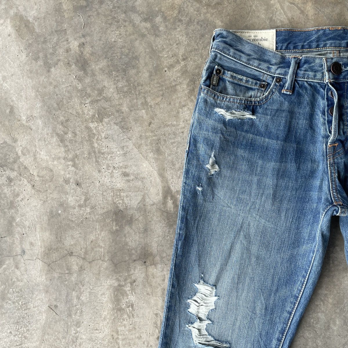 Abercrombie & Fitch Vintage Abercrombie&Fitch Distressed Denim Jeans Pants W30 Size US 30 / EU 46 - 4 Thumbnail