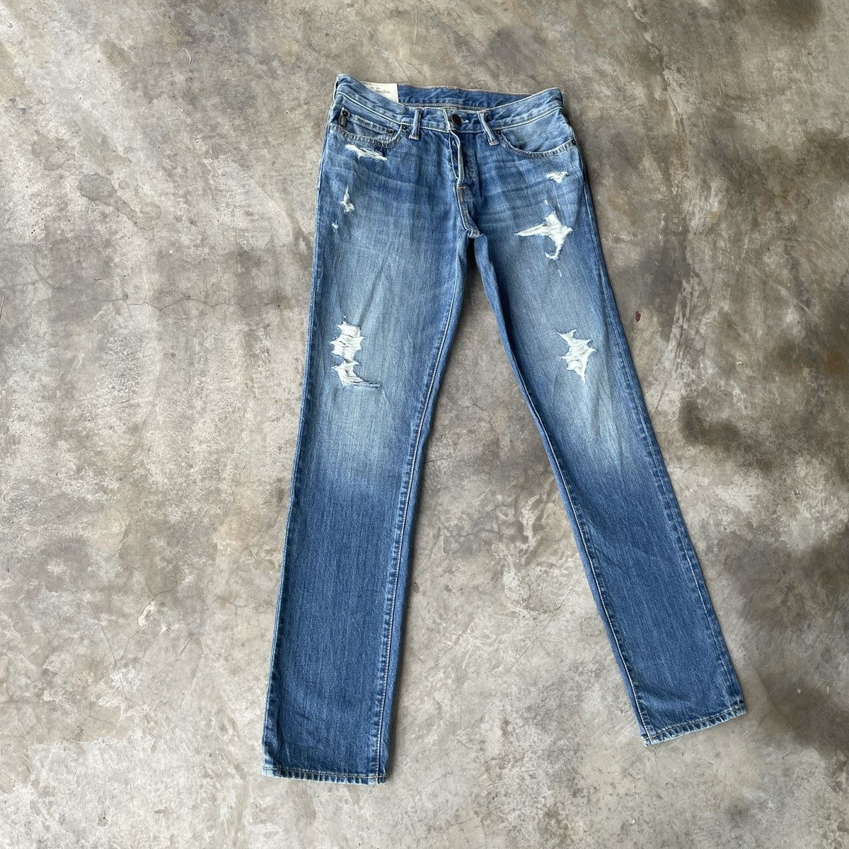 Abercrombie & Fitch Vintage Abercrombie&Fitch Distressed Denim Jeans Pants W30 Size US 30 / EU 46 - 2 Thumbnail