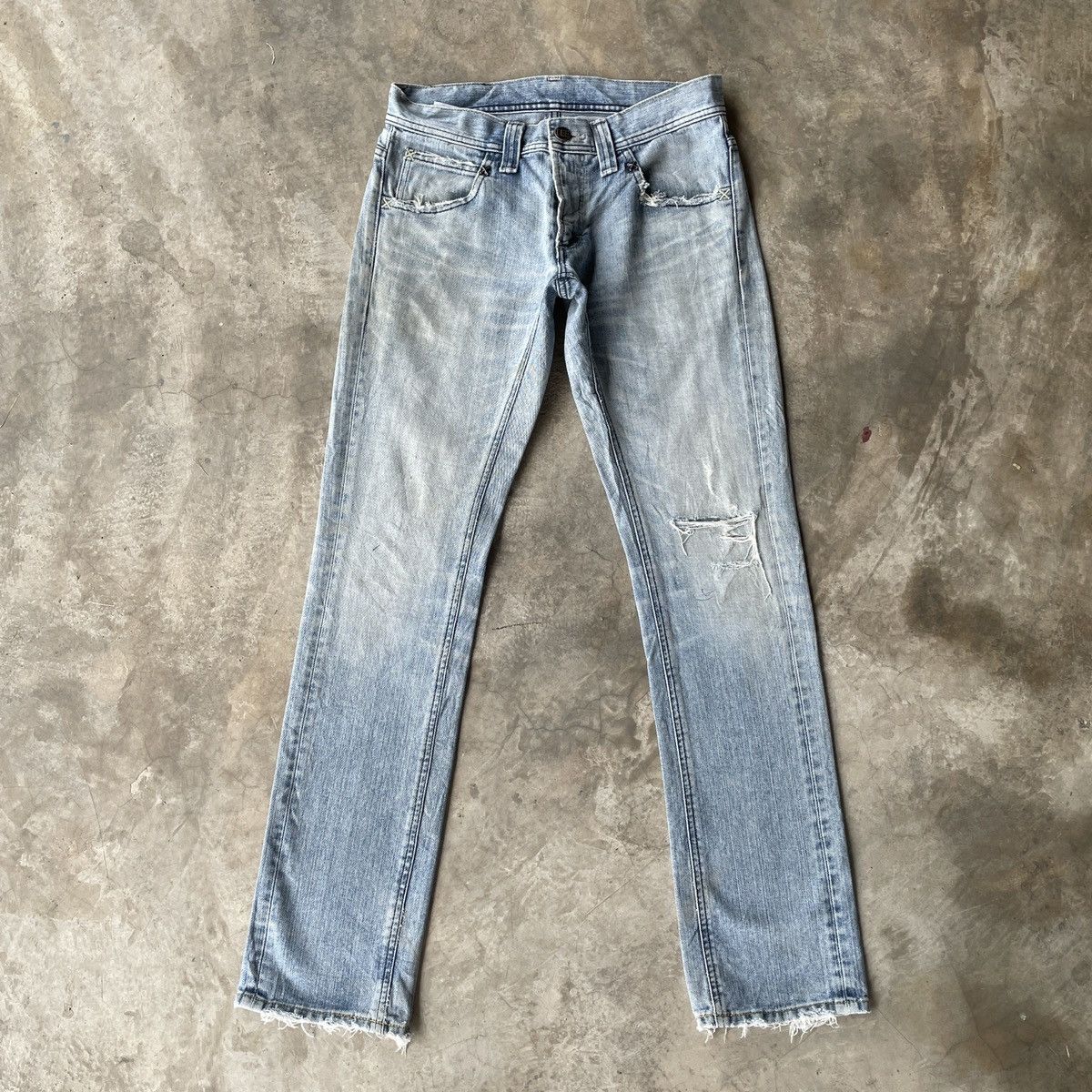 Japanese Brand Vintage Lee Riders Distressed Denim Jeans Pants W30x32 Size US 30 / EU 46 - 1 Thumbnail