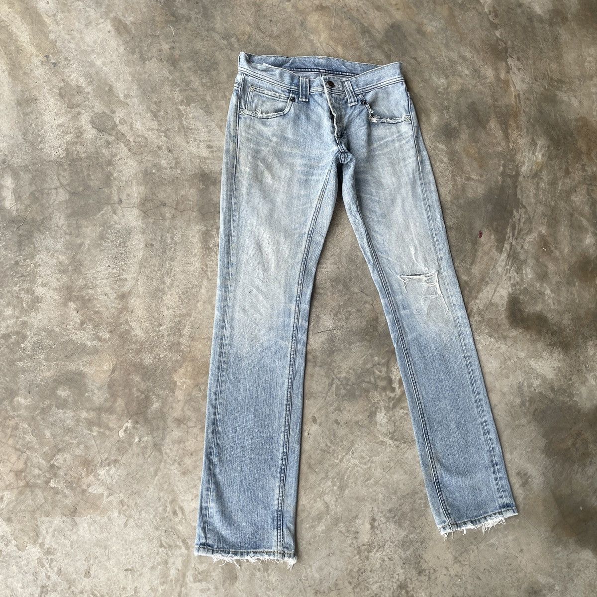 Japanese Brand Vintage Lee Riders Distressed Denim Jeans Pants W30x32 Size US 30 / EU 46 - 2 Thumbnail