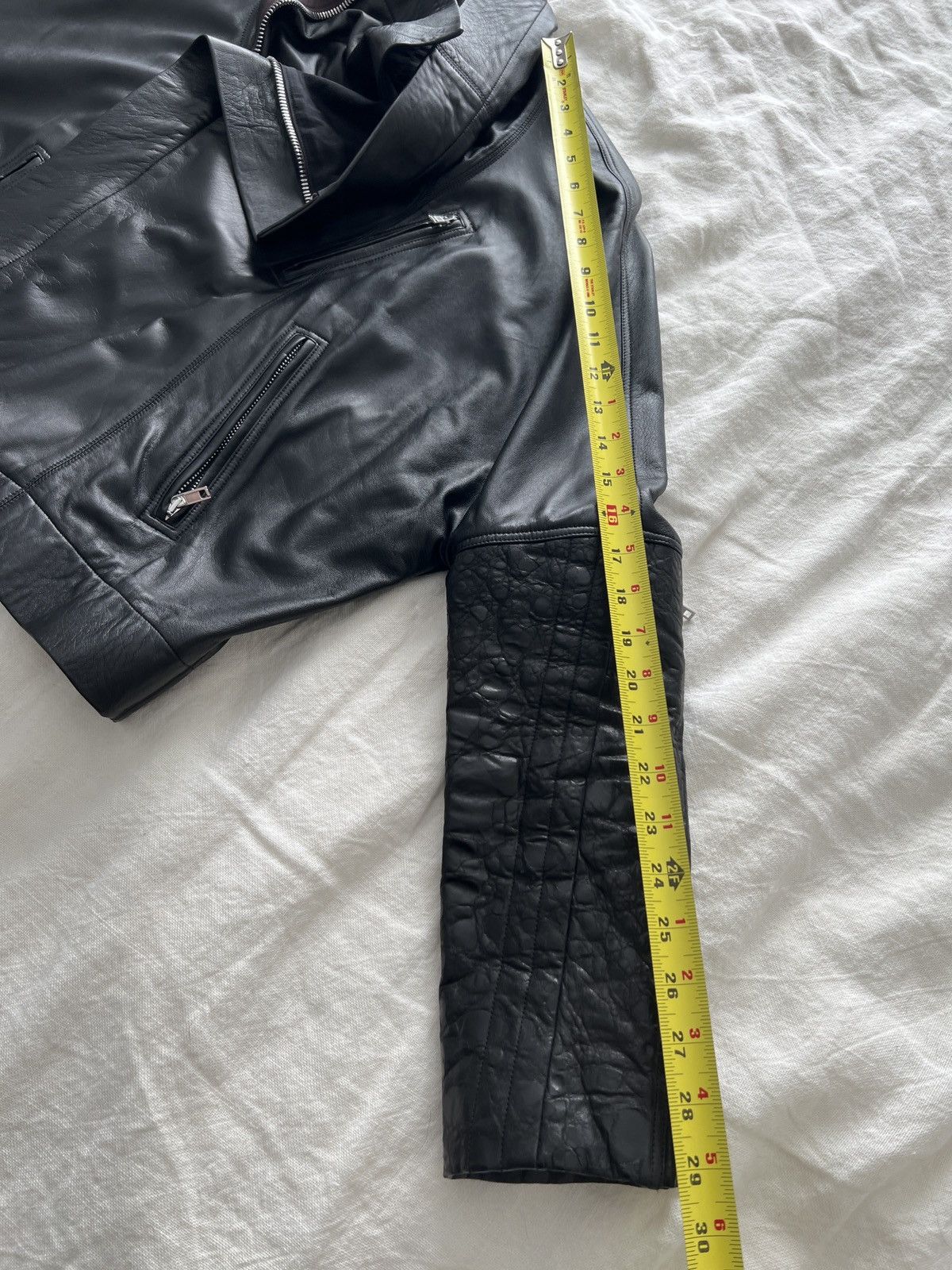 Rick Owens PERFORMA dual leather black jacket coat Size US M / EU 48-50 / 2 - 7 Thumbnail