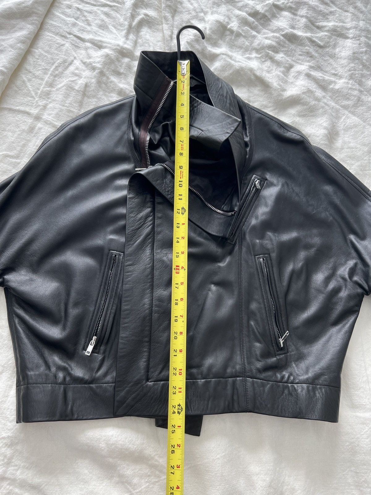 Rick Owens PERFORMA dual leather black jacket coat Size US M / EU 48-50 / 2 - 5 Thumbnail