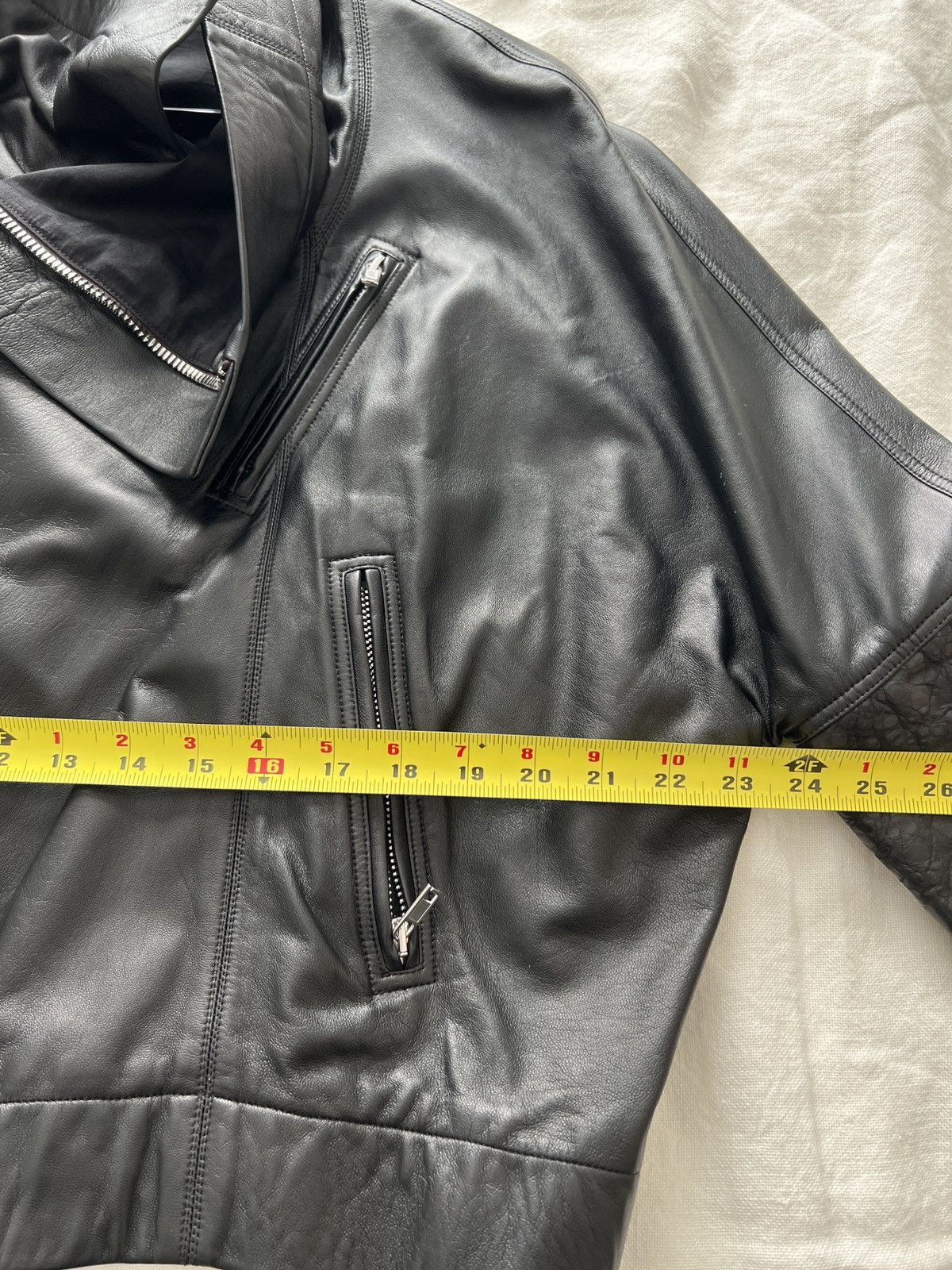 Rick Owens PERFORMA dual leather black jacket coat Size US M / EU 48-50 / 2 - 6 Thumbnail