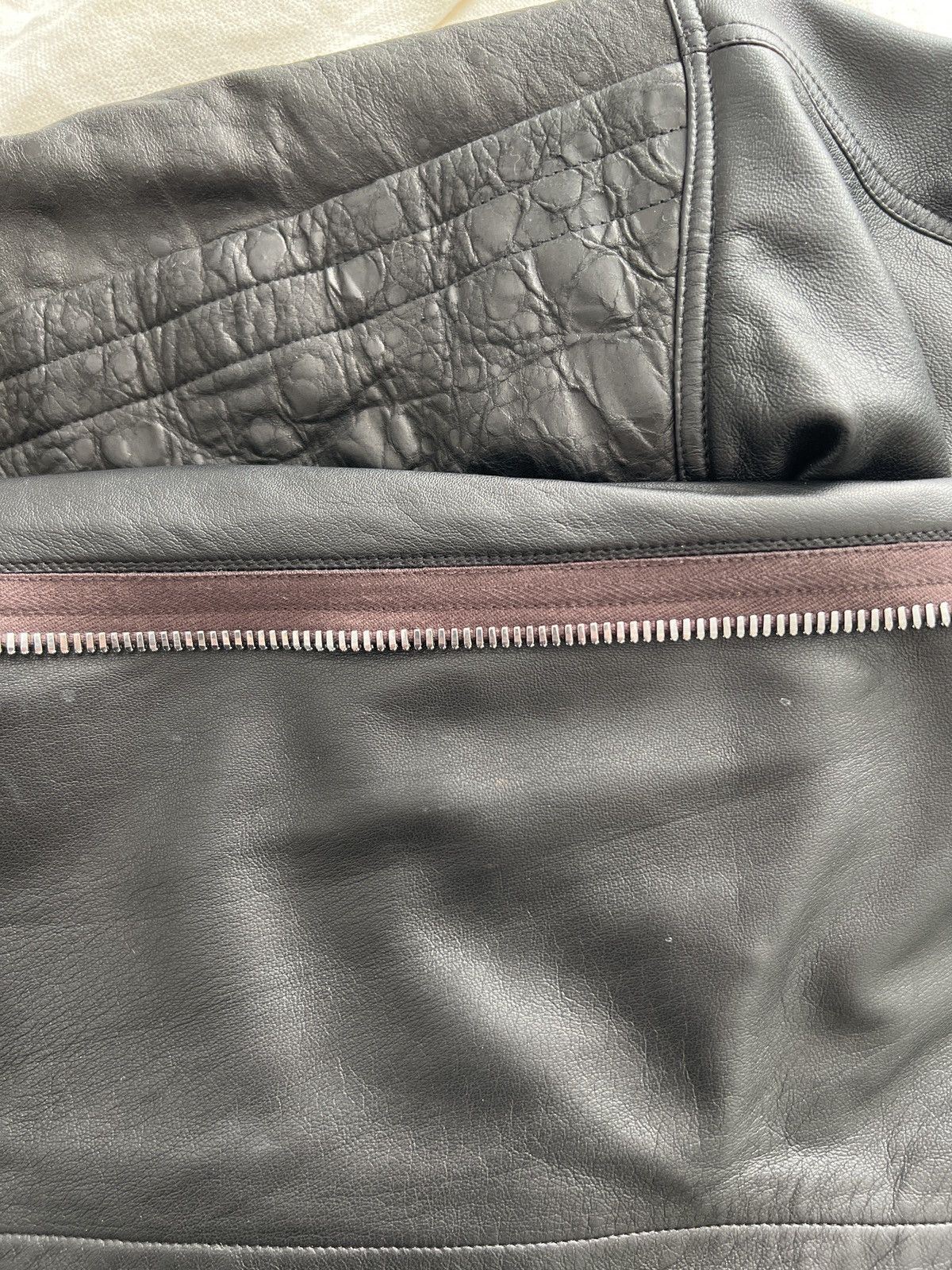 Rick Owens PERFORMA dual leather black jacket coat Size US M / EU 48-50 / 2 - 11 Thumbnail