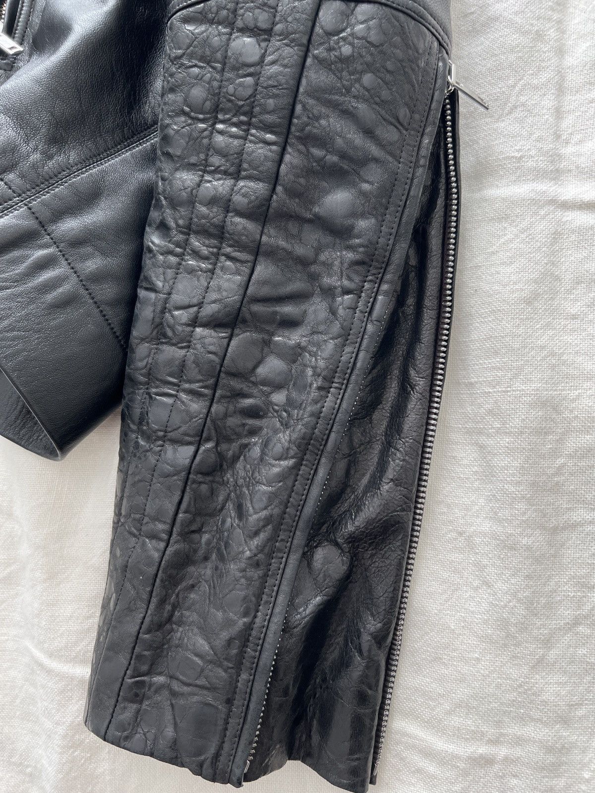 Rick Owens PERFORMA dual leather black jacket coat Size US M / EU 48-50 / 2 - 9 Thumbnail