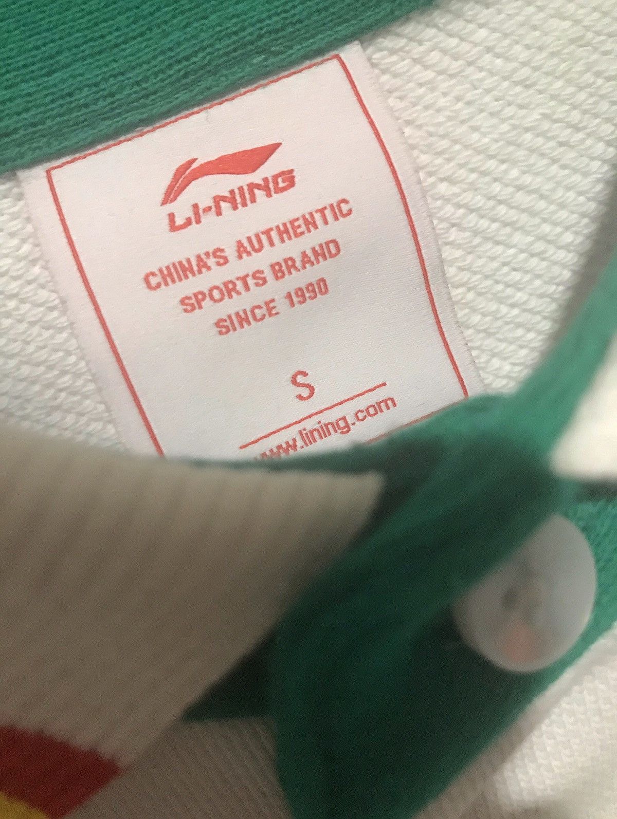 Li-Ning STRIPED RUGBY SWEATSHIRT Size US S / EU 44-46 / 1 - 3 Thumbnail