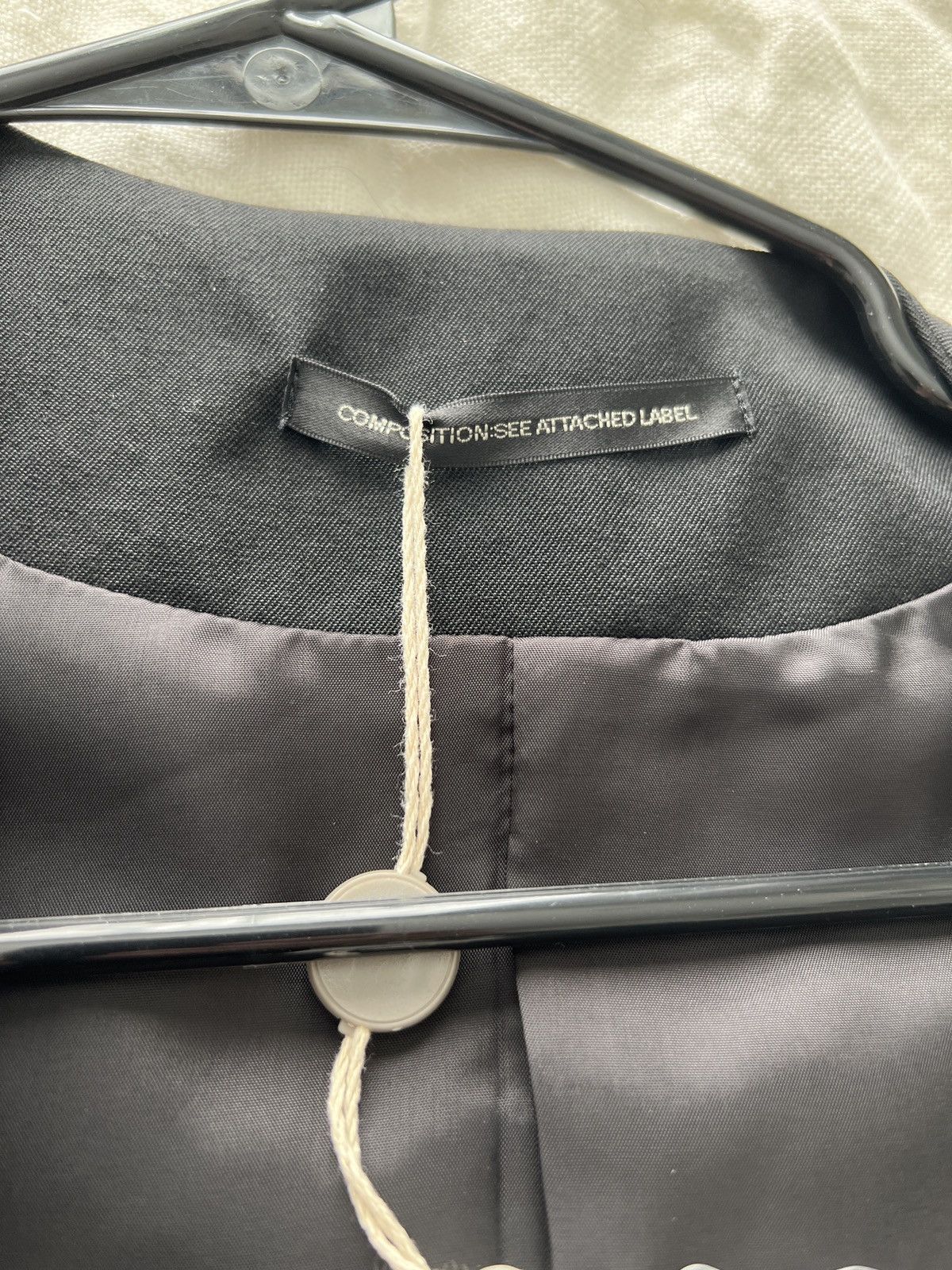 Yohji Yamamoto Grail WILDE black drapey coat jacket blazer trench Size US M / EU 48-50 / 2 - 4 Thumbnail