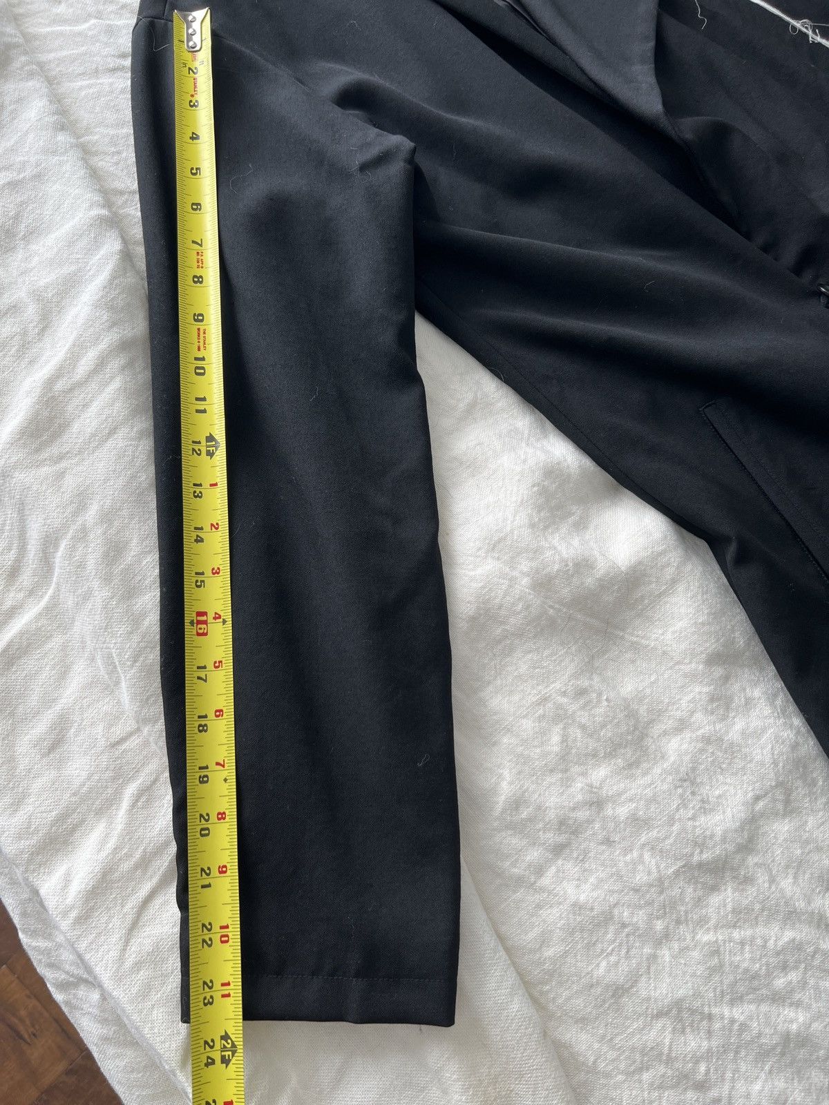 Yohji Yamamoto Grail WILDE black drapey coat jacket blazer trench Size US M / EU 48-50 / 2 - 11 Thumbnail