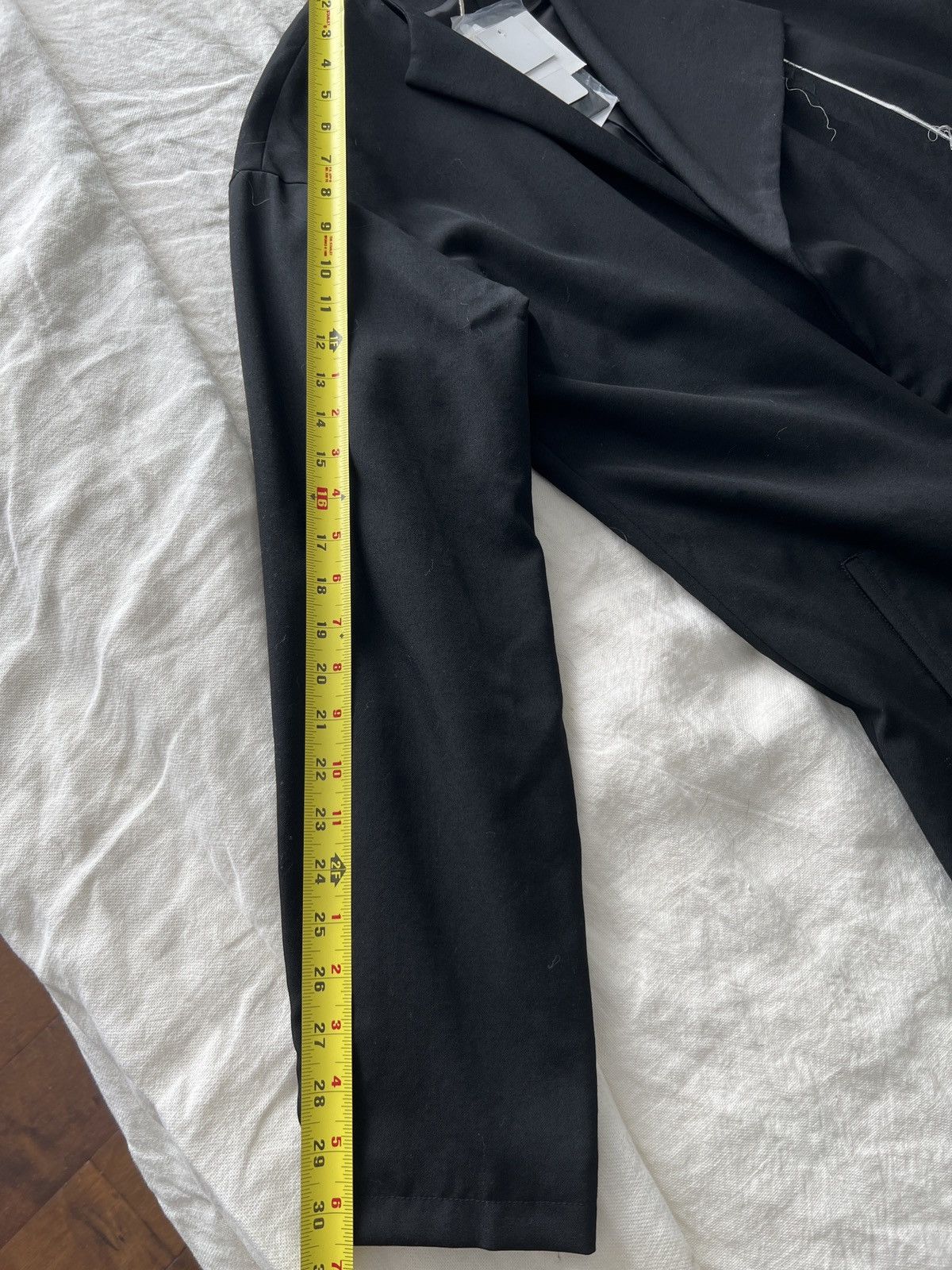Yohji Yamamoto Grail WILDE black drapey coat jacket blazer trench Size US M / EU 48-50 / 2 - 10 Thumbnail