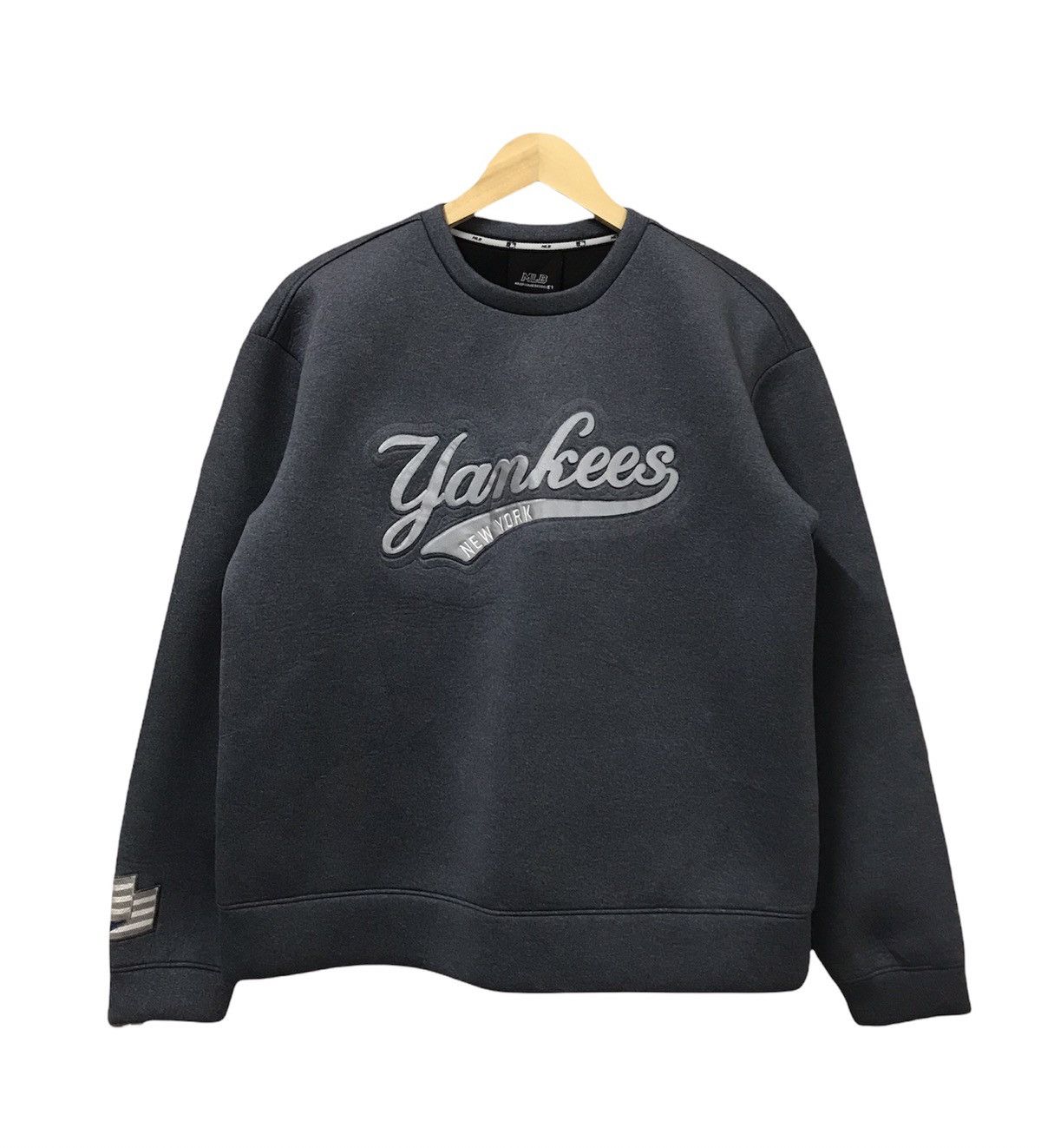 image of Mlb New York Yankees Spange Sweatshirt in Grey, Men's (Size Small)