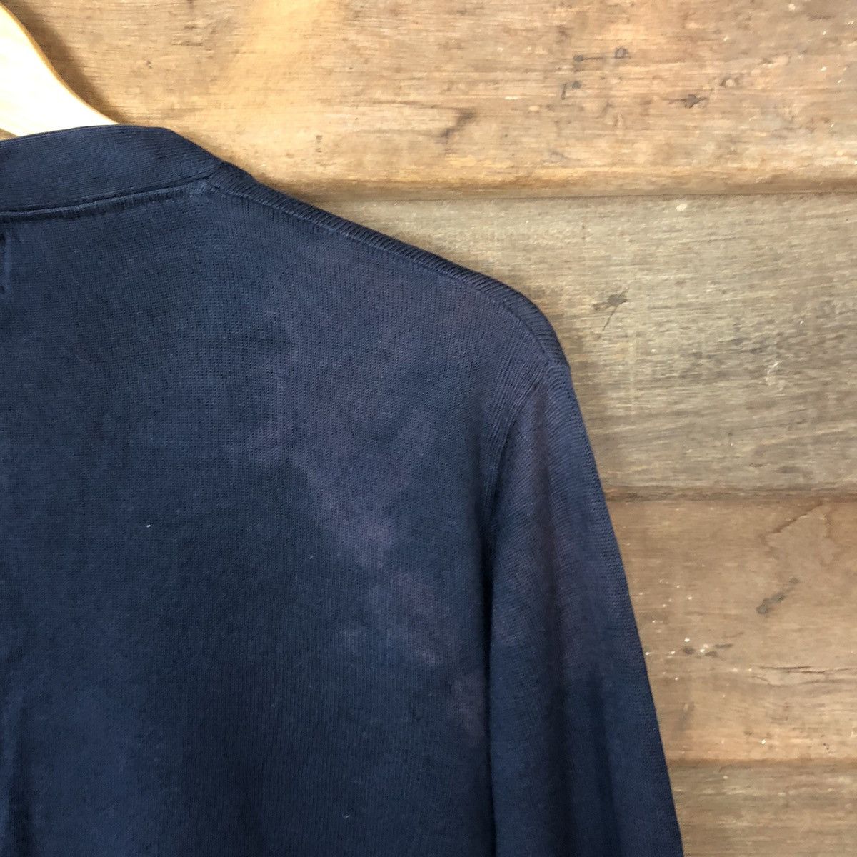 Beams Plus Beams Dark Blue faded Cardigan #028B Size L / US 10 / IT 46 - 10 Thumbnail