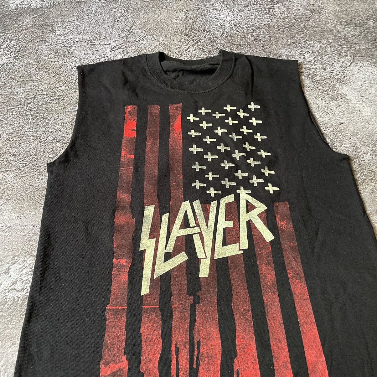 Vintage Vintage Y2K Slayer Graphic Tee Distressed Grunge Punk Boxy L Size US L / EU 52-54 / 3 - 5 Thumbnail