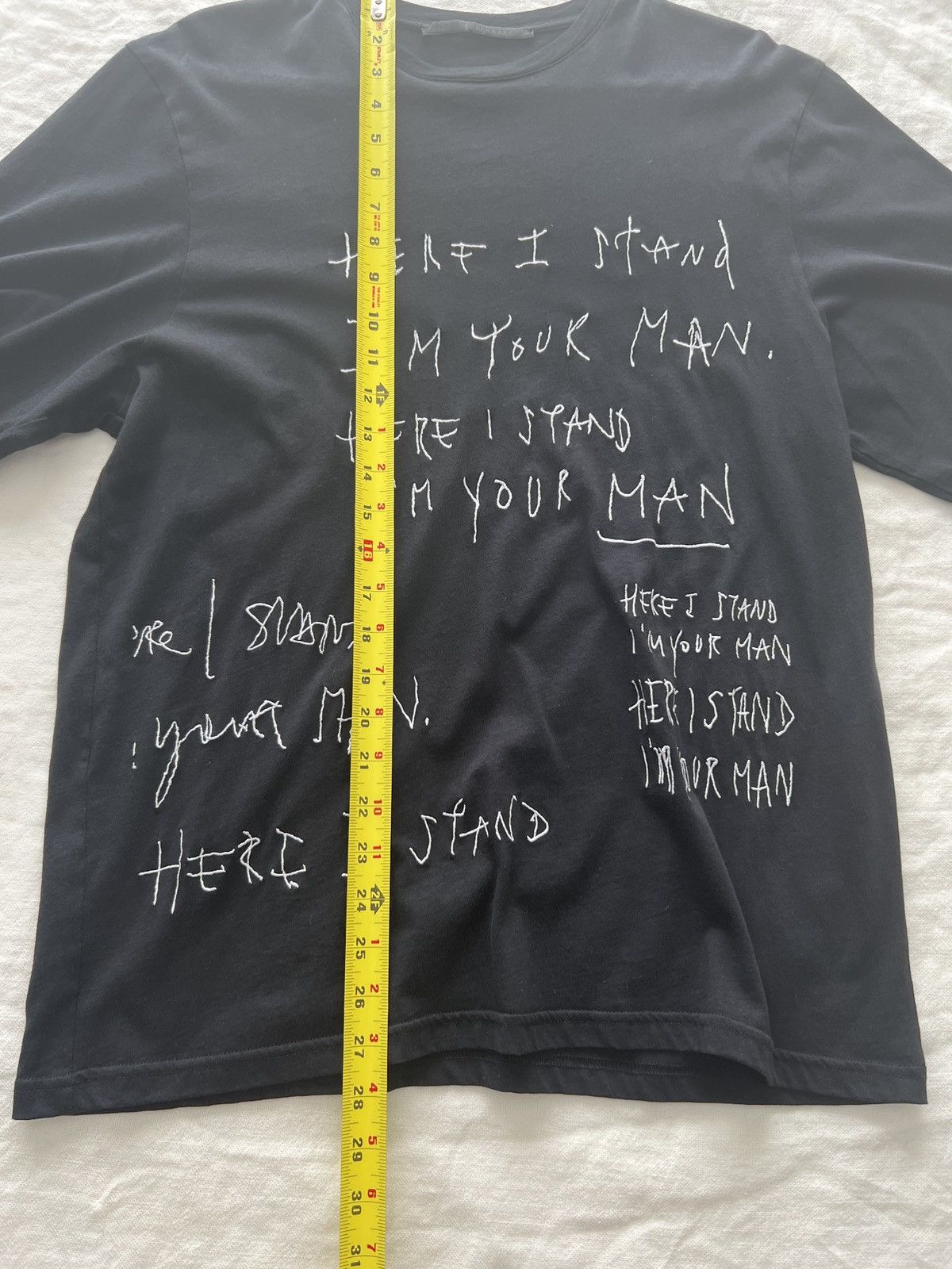 Haider Ackermann Leonard Cohen Embroidered Black T shirt Size US M / EU 48-50 / 2 - 3 Thumbnail