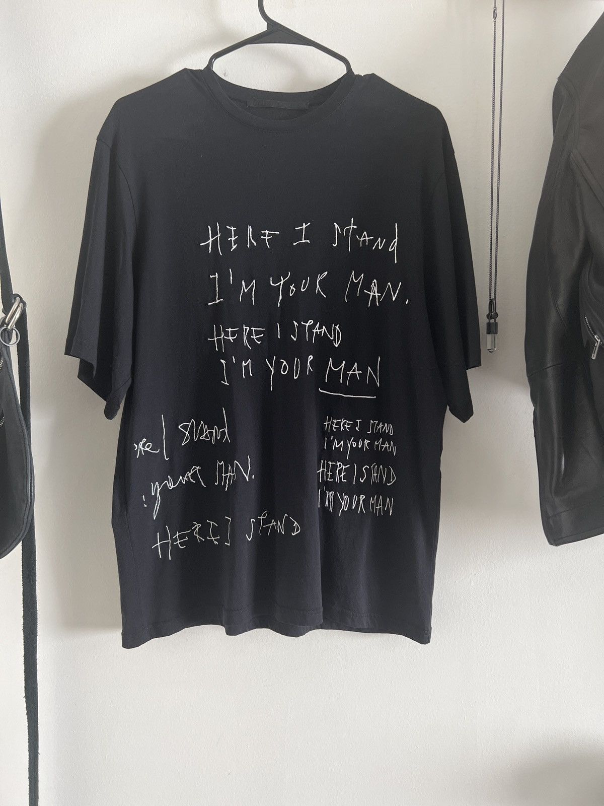 Haider Ackermann Leonard Cohen Embroidered Black T shirt Size US M / EU 48-50 / 2 - 1 Thumbnail