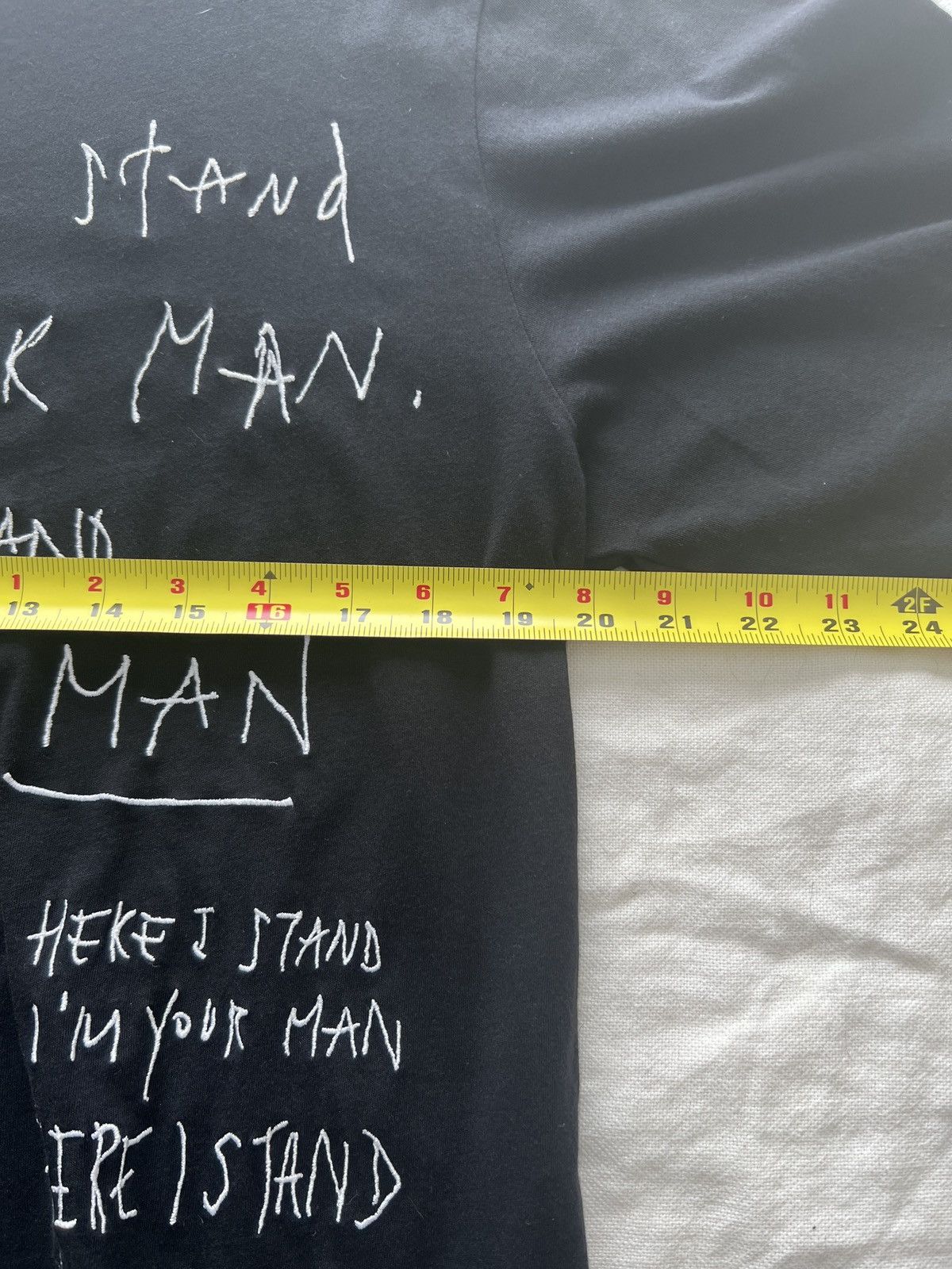Haider Ackermann Leonard Cohen Embroidered Black T shirt Size US M / EU 48-50 / 2 - 4 Thumbnail