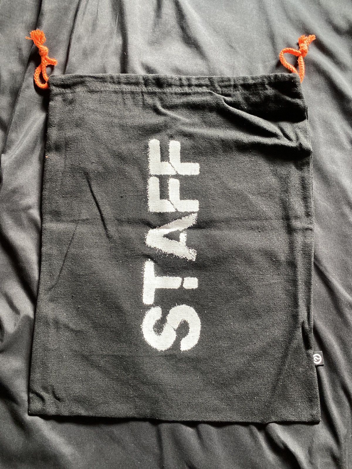 STAFF WORKFORCE Staff Workforce Black Canvas Drawstring Bag Size ONE SIZE - 2 Thumbnail