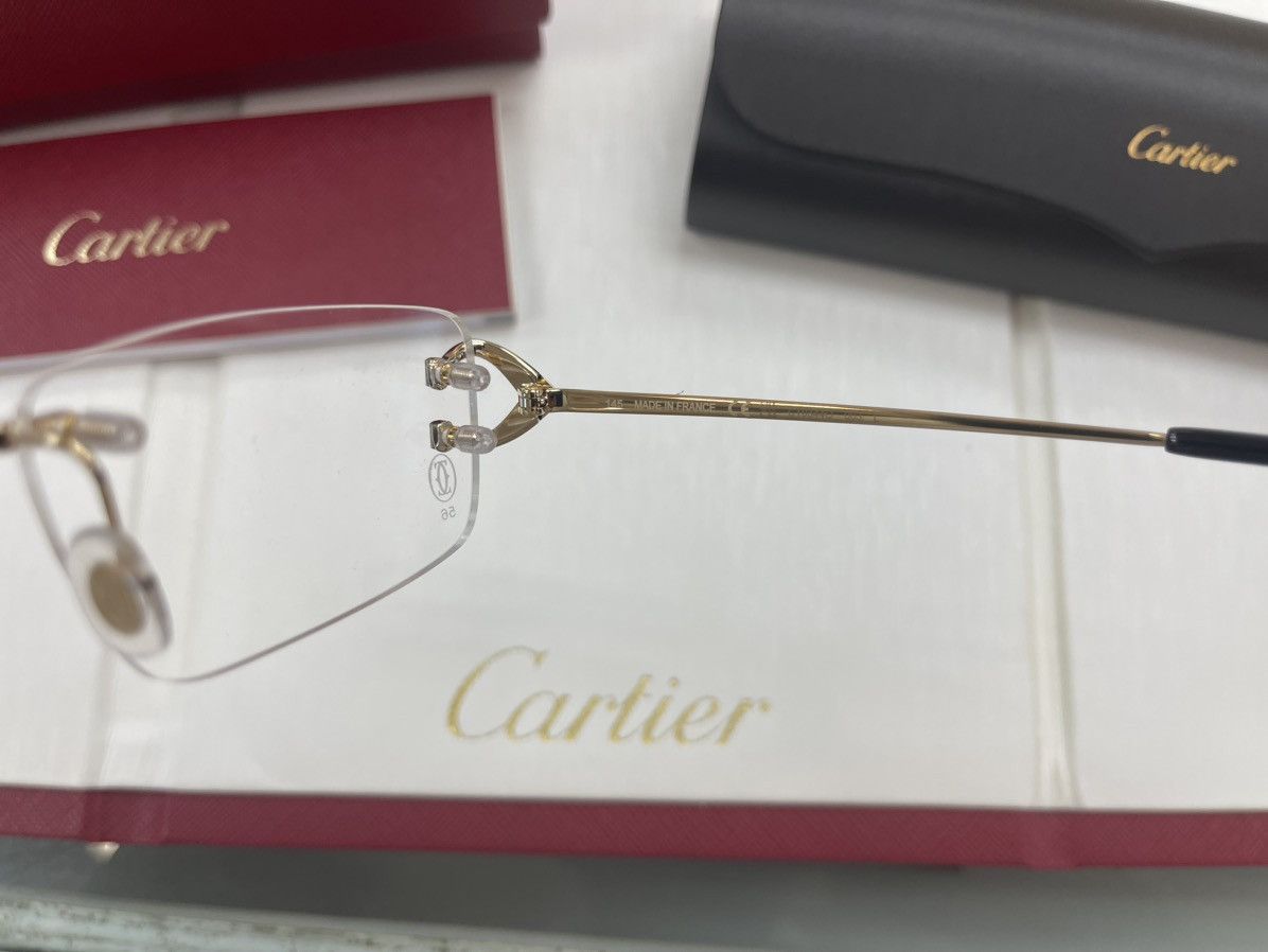Cartier NEW Cartier Gold Big C’s Eyeglasses Glasses Size ONE SIZE - 4 Thumbnail
