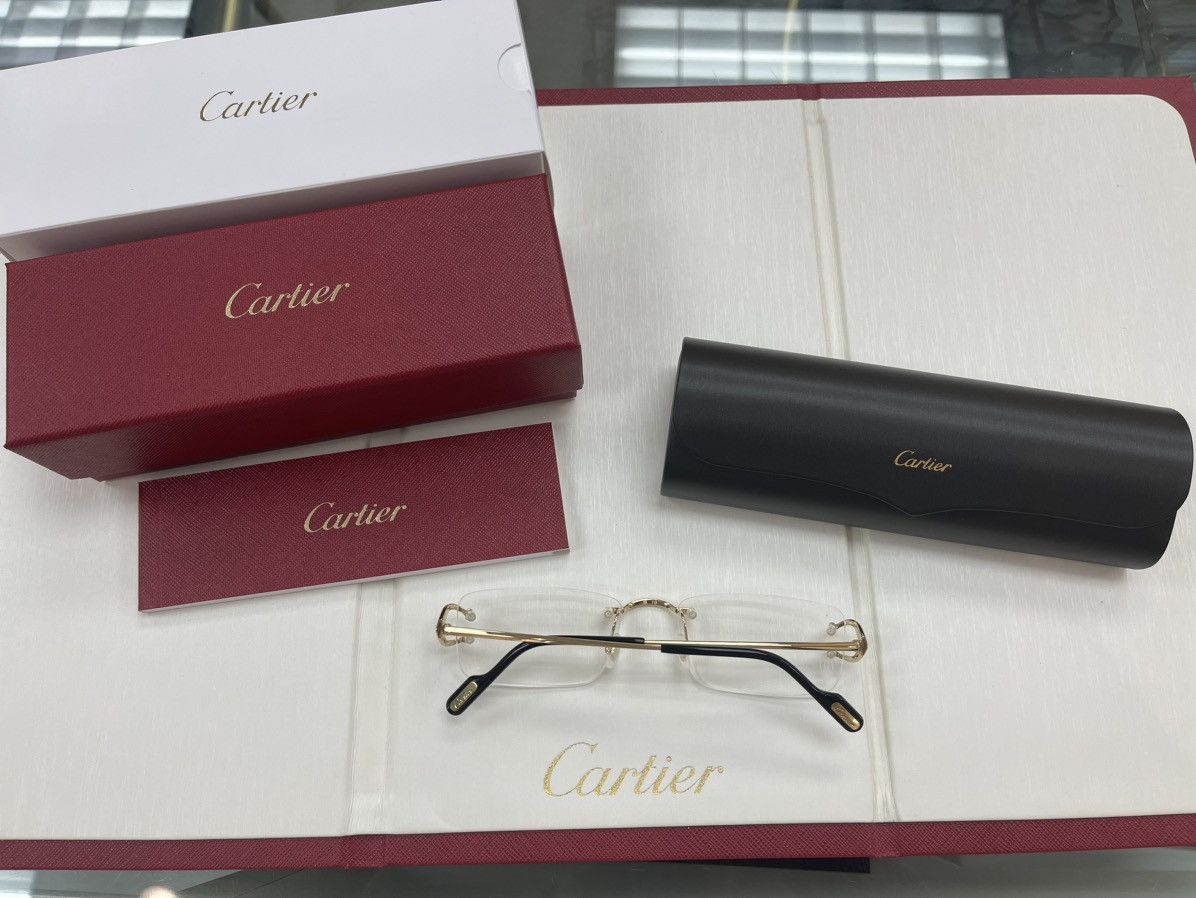Cartier NEW Cartier Gold Big C’s Eyeglasses Glasses Size ONE SIZE - 2 Thumbnail