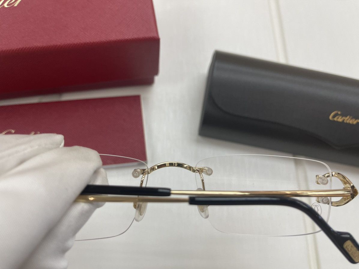 Cartier NEW Cartier Gold Big C’s Eyeglasses Glasses Size ONE SIZE - 3 Thumbnail