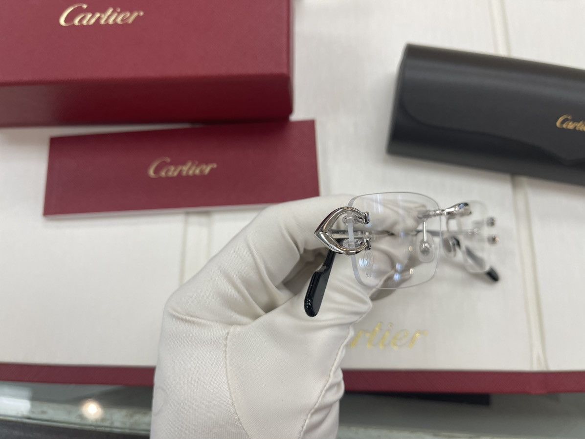 Cartier NEW Cartier Platinum Big C’s Eyeglasses Glasses Size ONE SIZE - 2 Thumbnail