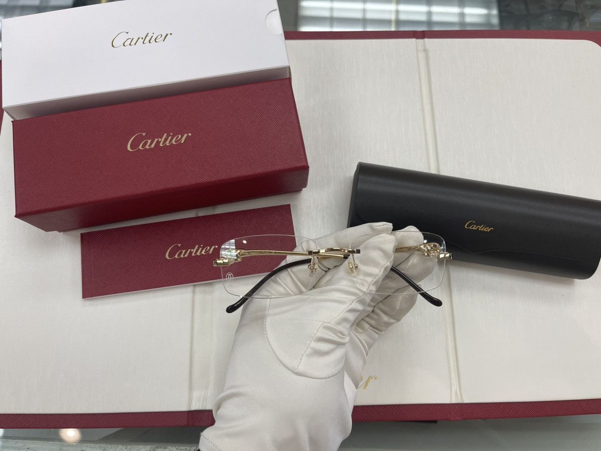 NEW Cartier Gold Panther Eyeglasses Glasses