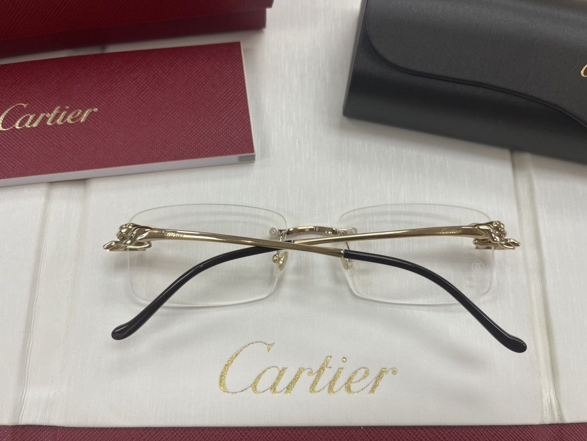 Cartier NEW Cartier Gold Panther Eyeglasses Glasses Size ONE SIZE - 3 Thumbnail