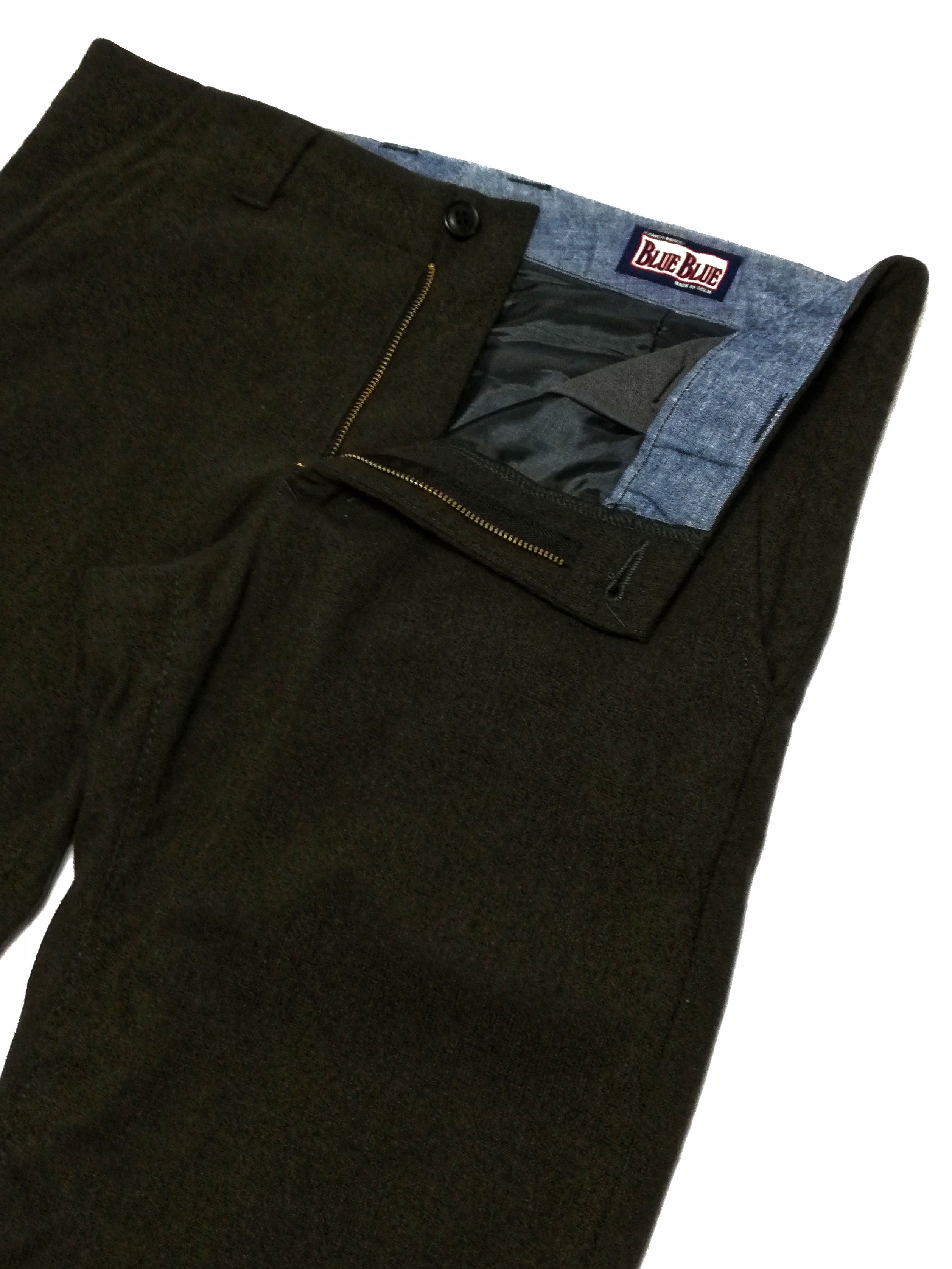 Blue Blue Japan × Japanese Brand × Vintage 🔥GRAIL Classic Blue Blue Made By Seilin Wool Casual Pants Size US 34 / EU 50 - 5 Thumbnail