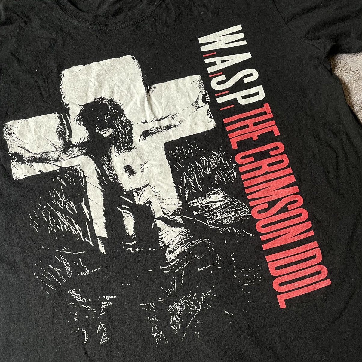 Vintage Vintage Y2K Crimson Idol Graphic Tee Grunge Thrashed Baggy M Size US M / EU 48-50 / 2 - 6 Thumbnail