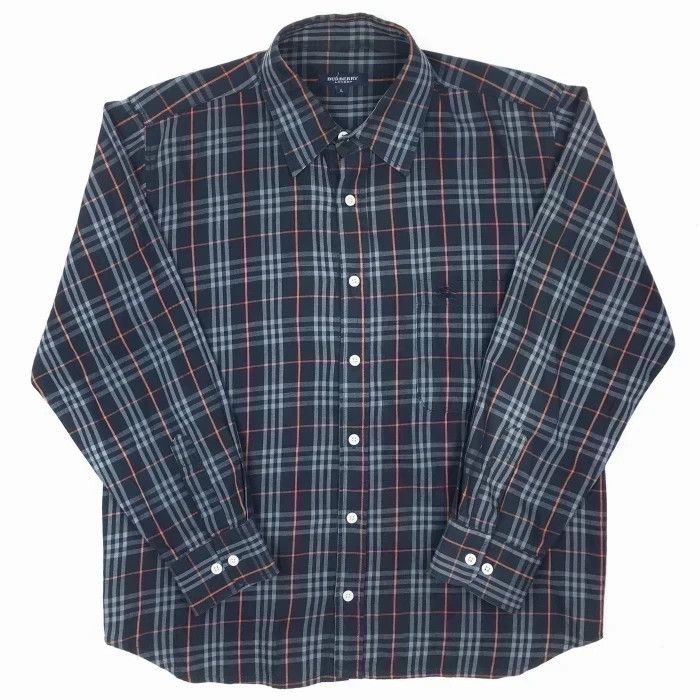image of Vintage Burberry Longsleeve Shirt Womens in Navy