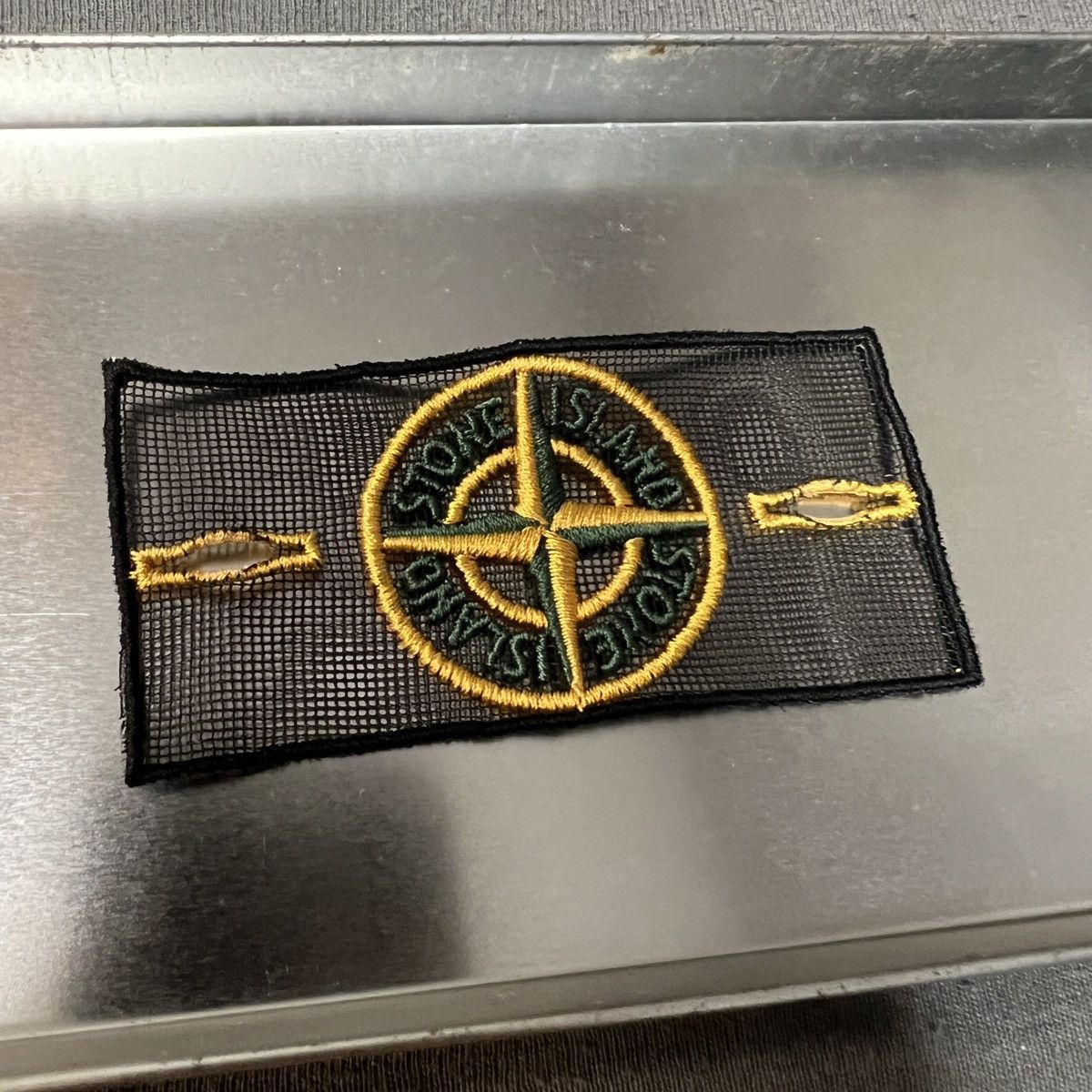 Stone island hotsell mesh badge