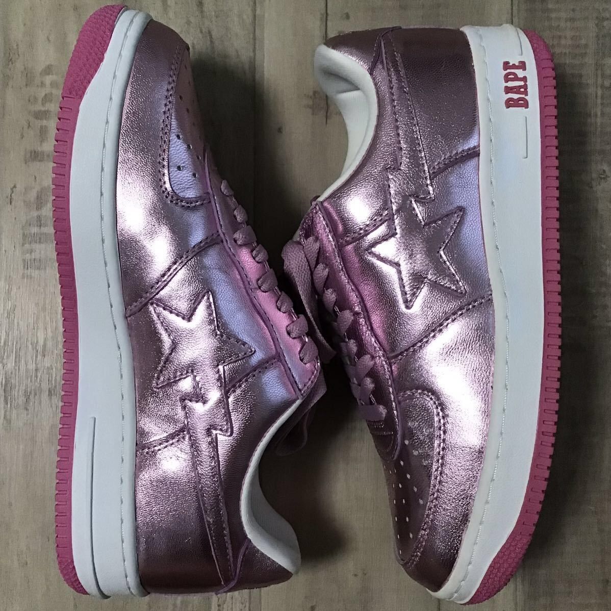Bape Pink foil BAPE STA sneakers a bathing ape BAPESTA NIGO Size US 9.5 / EU 42-43 - 2 Thumbnail