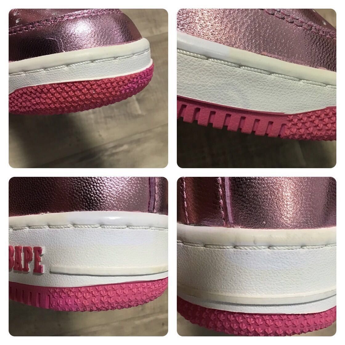 Bape Pink foil BAPE STA sneakers a bathing ape BAPESTA NIGO Size US 9.5 / EU 42-43 - 8 Thumbnail