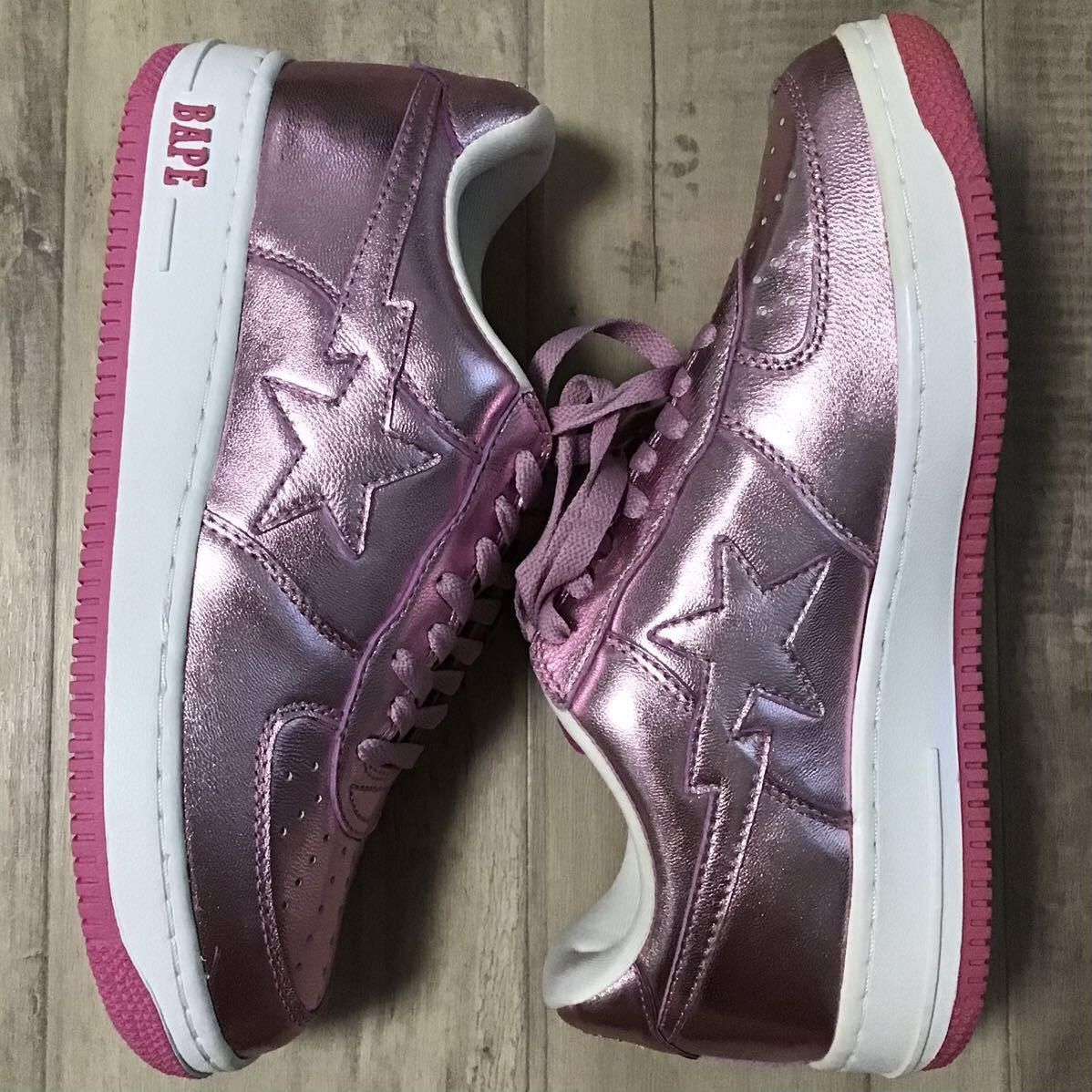 Bape Pink foil BAPE STA sneakers a bathing ape BAPESTA NIGO Size US 9.5 / EU 42-43 - 3 Thumbnail