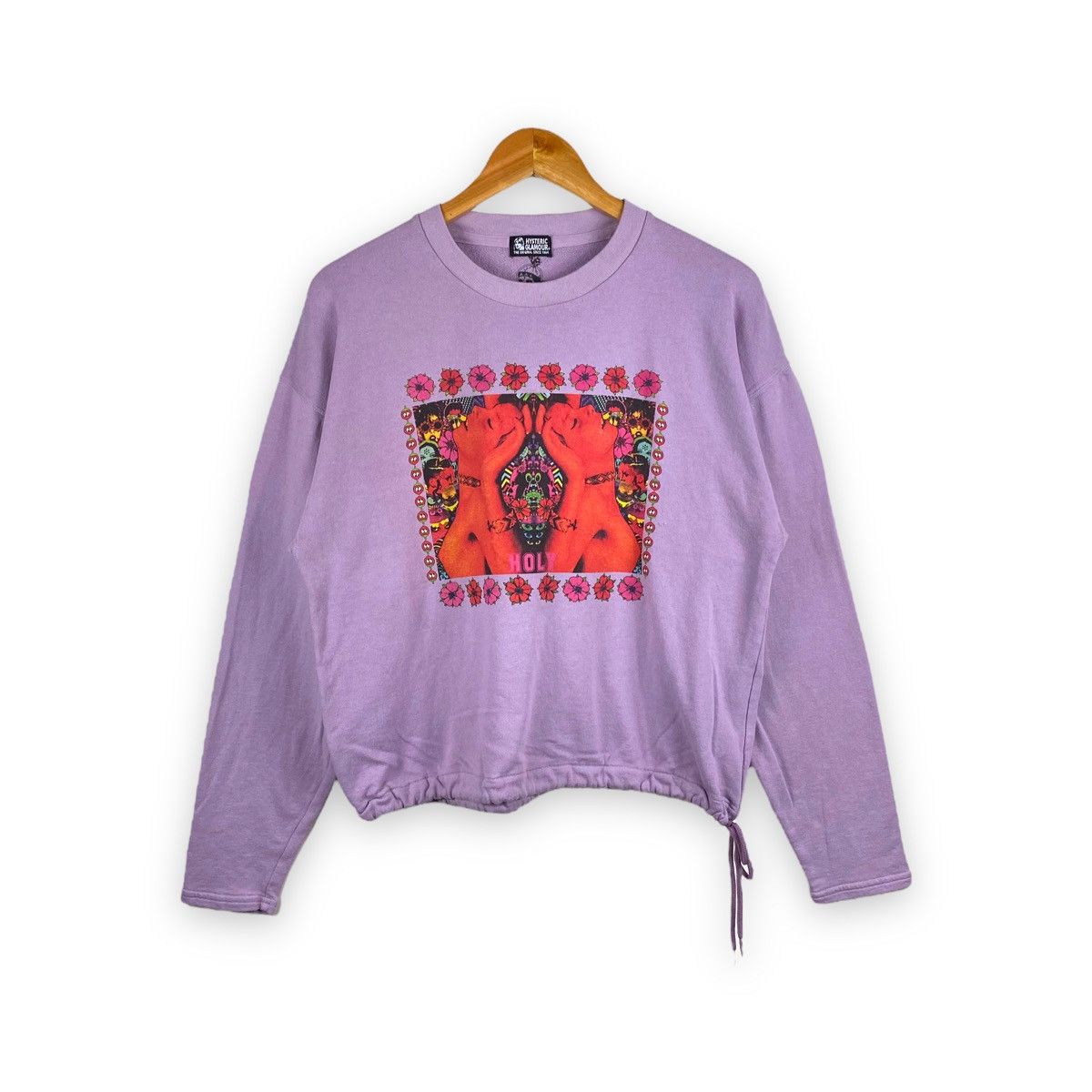 image of Hysteric Glamour X Skullux 2019 Crewneck Pullover in Purple, Men's (Size Medium)