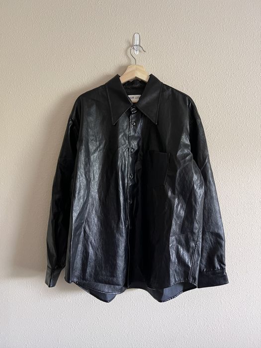 Our Legacy Our Legacy Coco 70s Fake Leather Shirt in Black | Grailed