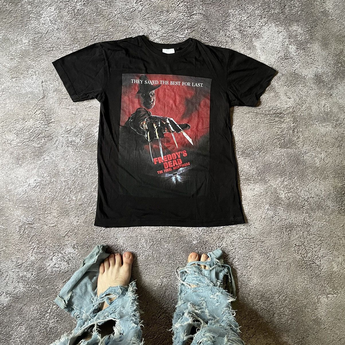 Vintage Vintage Y2K Freddy Krueger Graphic Tee Thrashed Grunge S Size US S / EU 44-46 / 1 - 1 Thumbnail